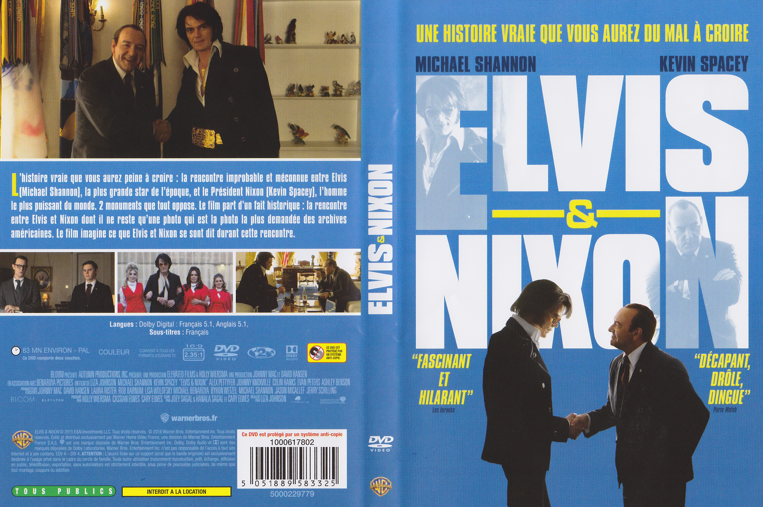 Jaquette DVD Elvis et Nixon