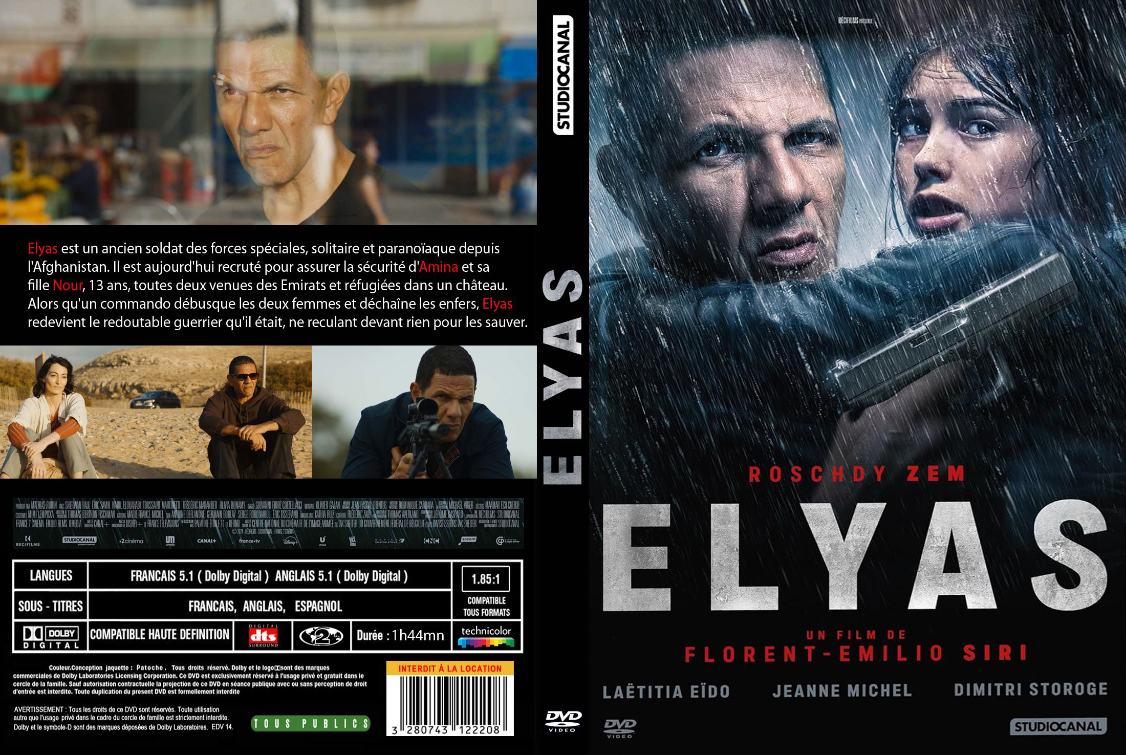 Jaquette DVD Elyas custom