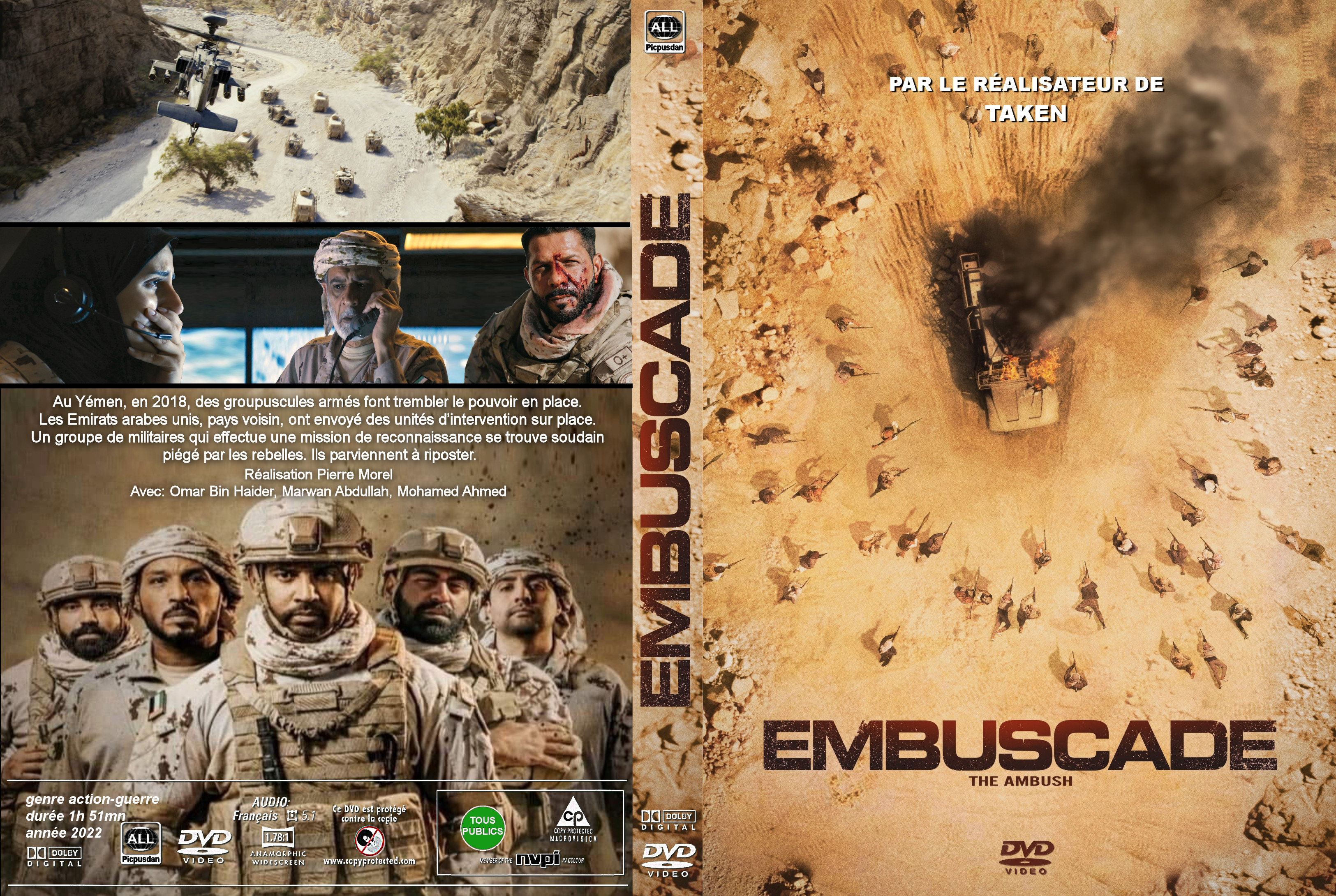 Jaquette DVD Embuscade (2022) custom
