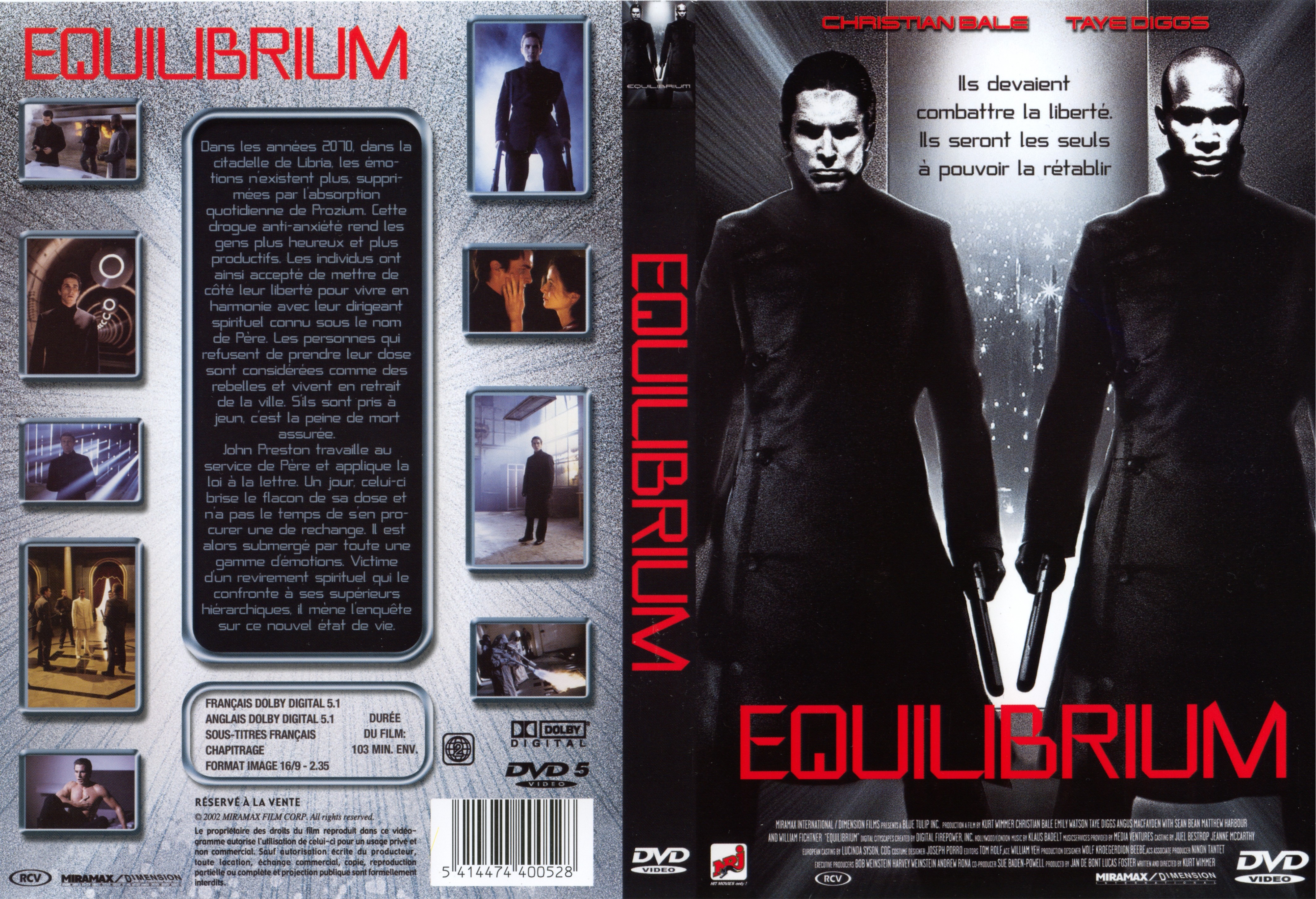 Jaquette DVD Equilibrium v2