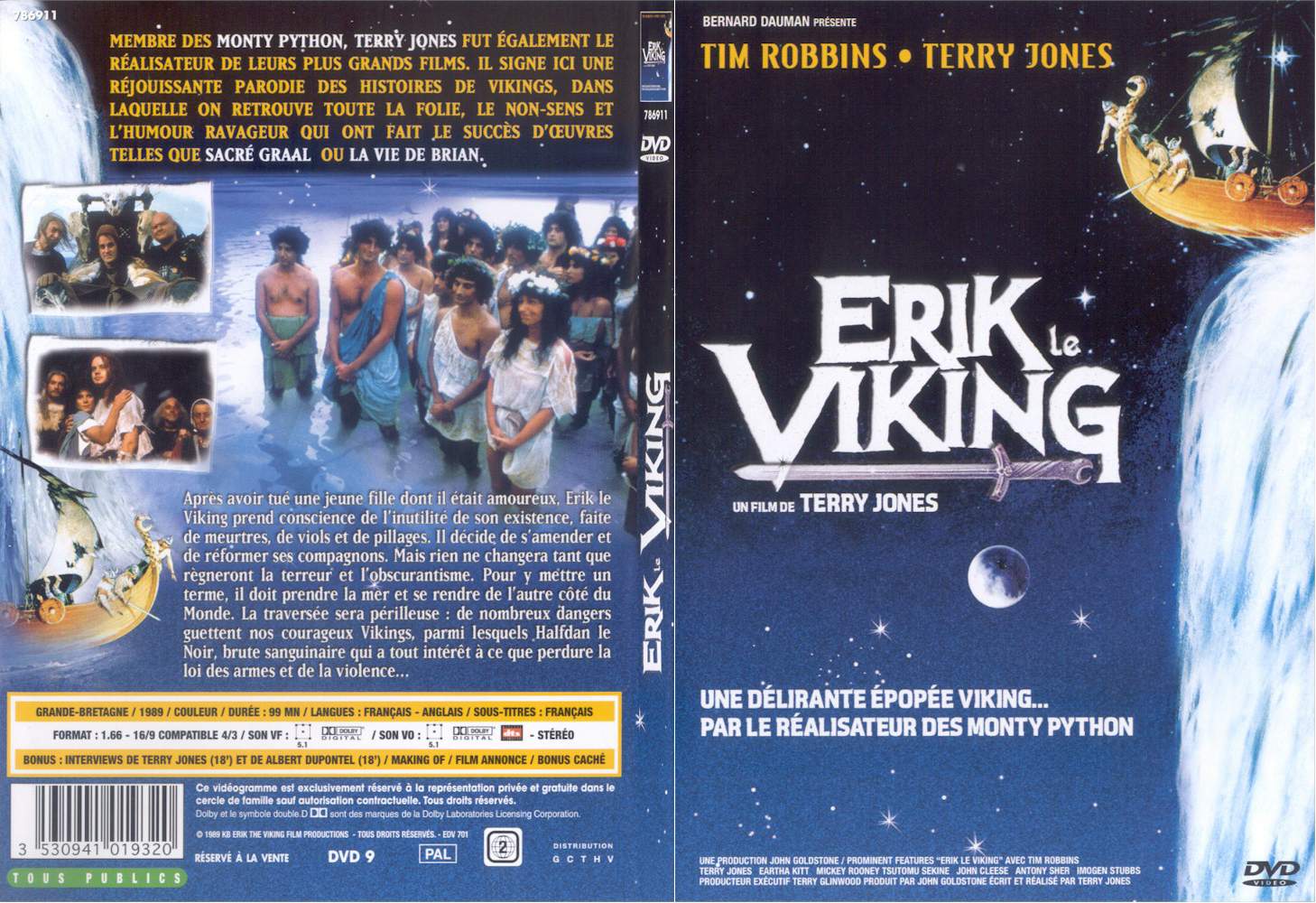 Jaquette DVD Erik le Viking - SLIM