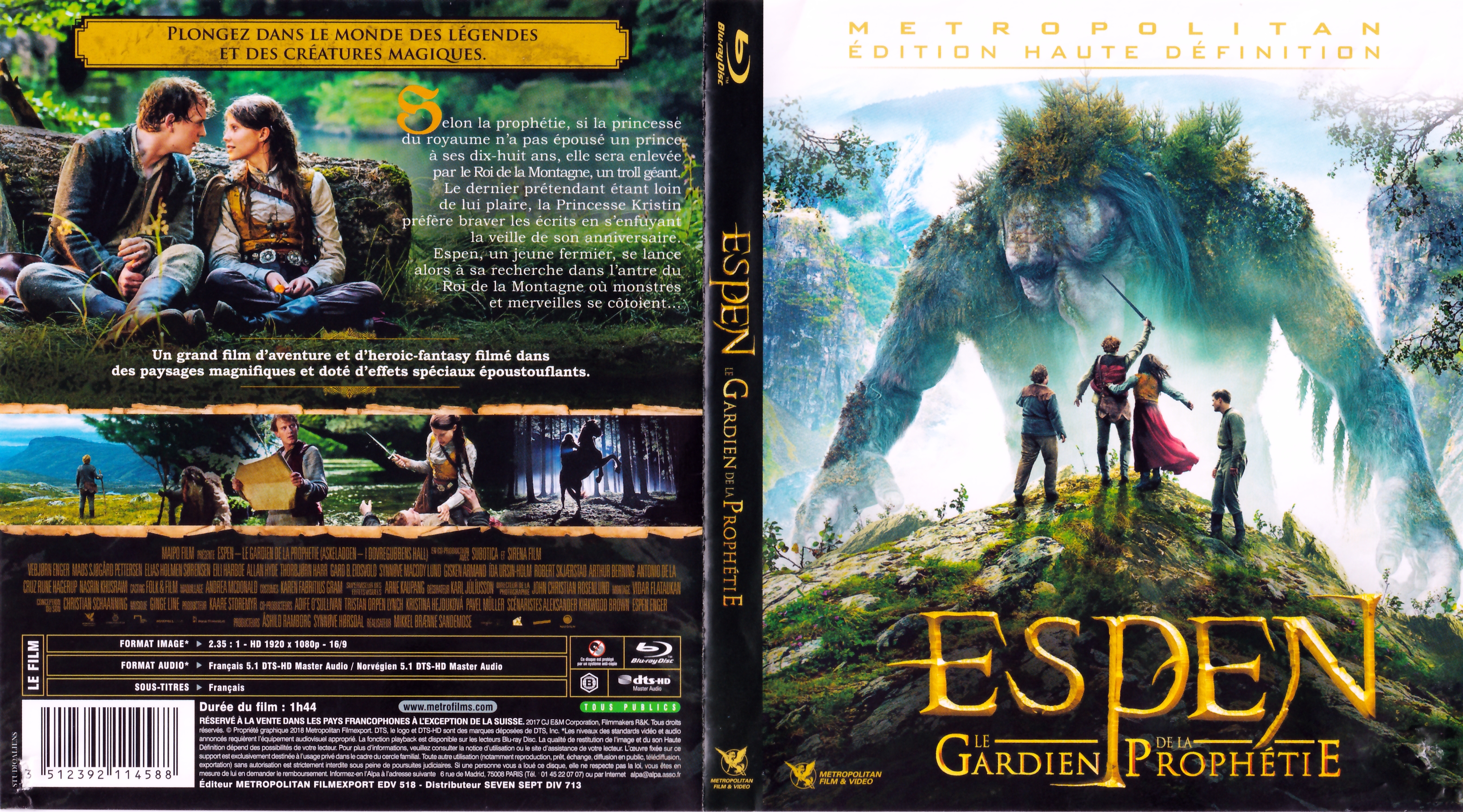 Jaquette DVD Espen Le gardien de la prophtie (BLU-RAY)