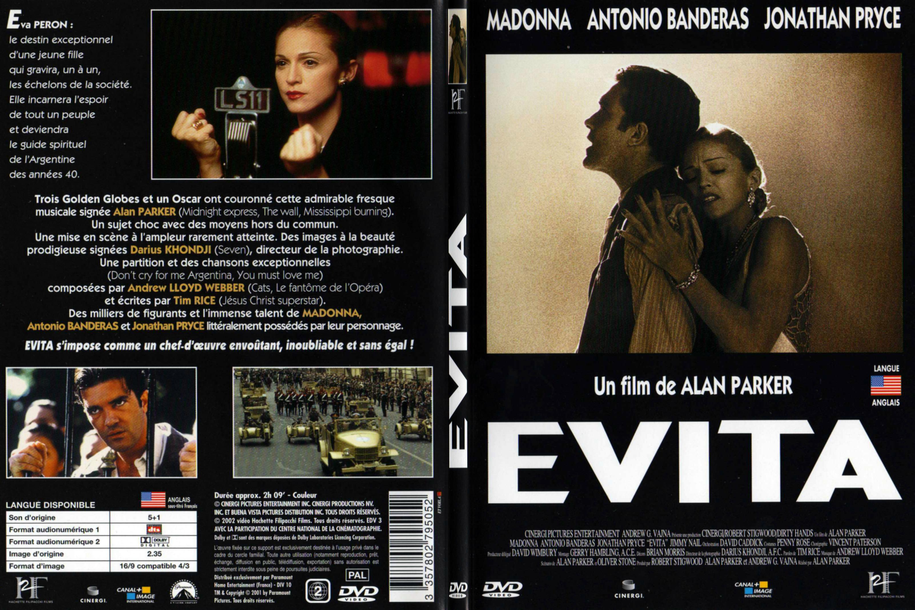 Jaquette DVD Evita - SLIM