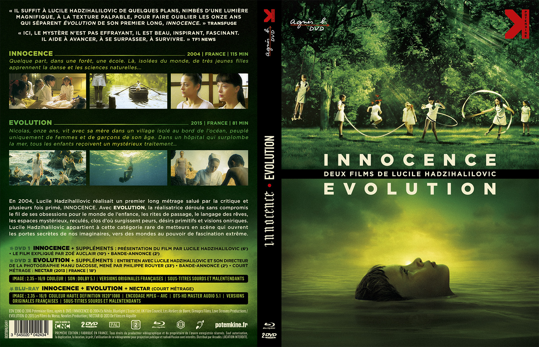 Jaquette DVD Evolution + innocence