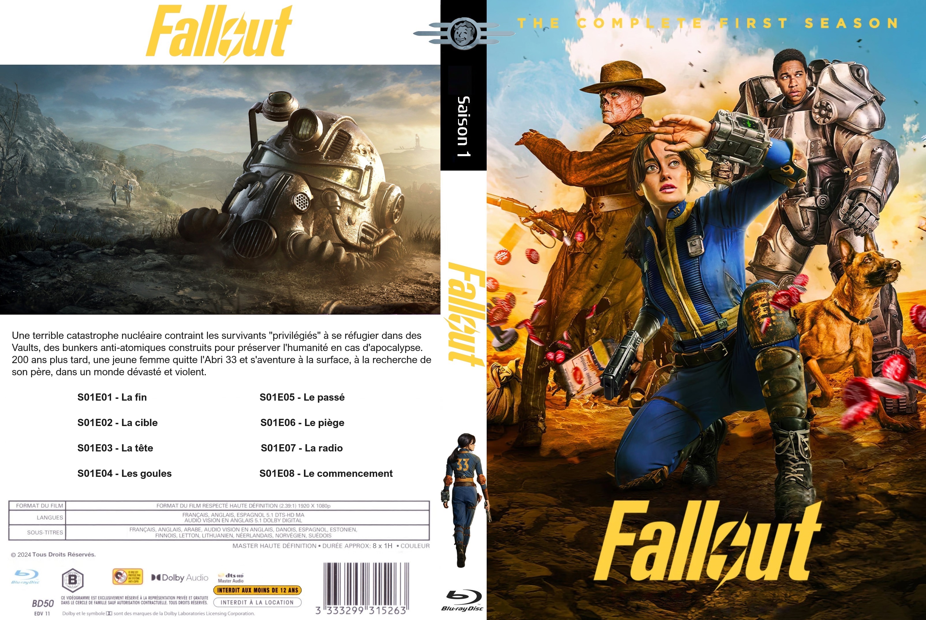 Jaquette DVD Fallout saison 1 custom