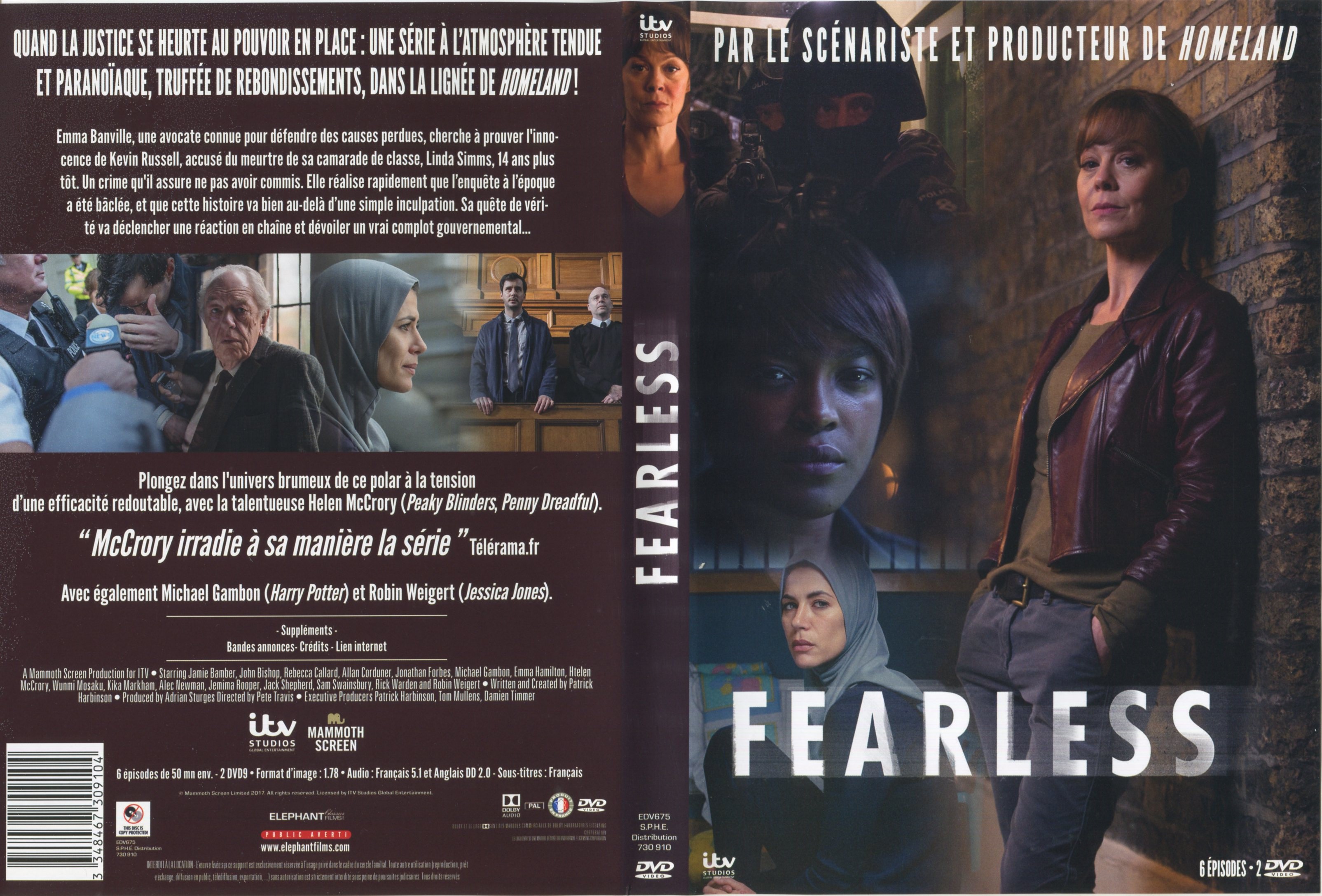 Jaquette DVD Fearless (Srie TV)