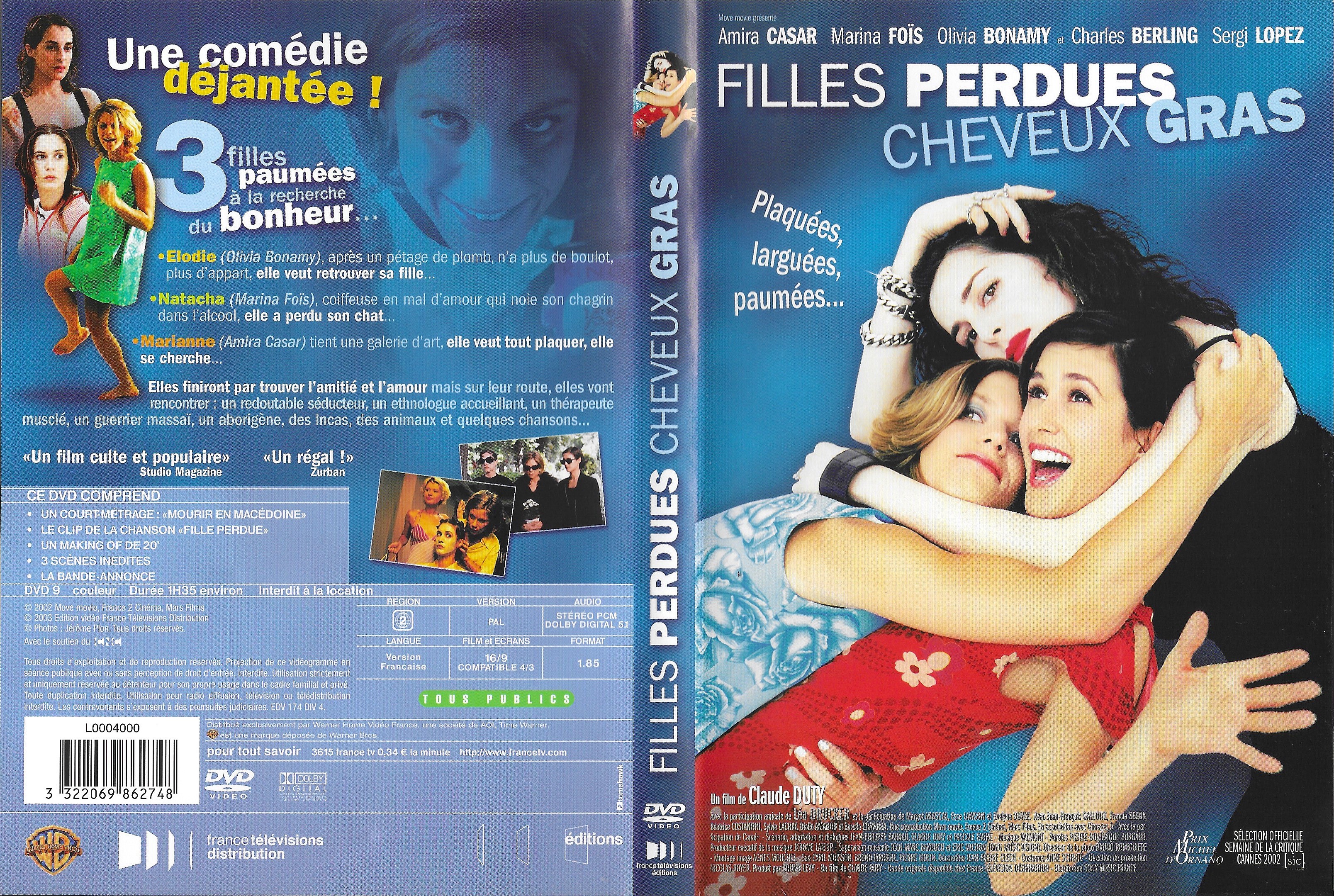 Jaquette DVD Filles Perdues Cheveux Gras