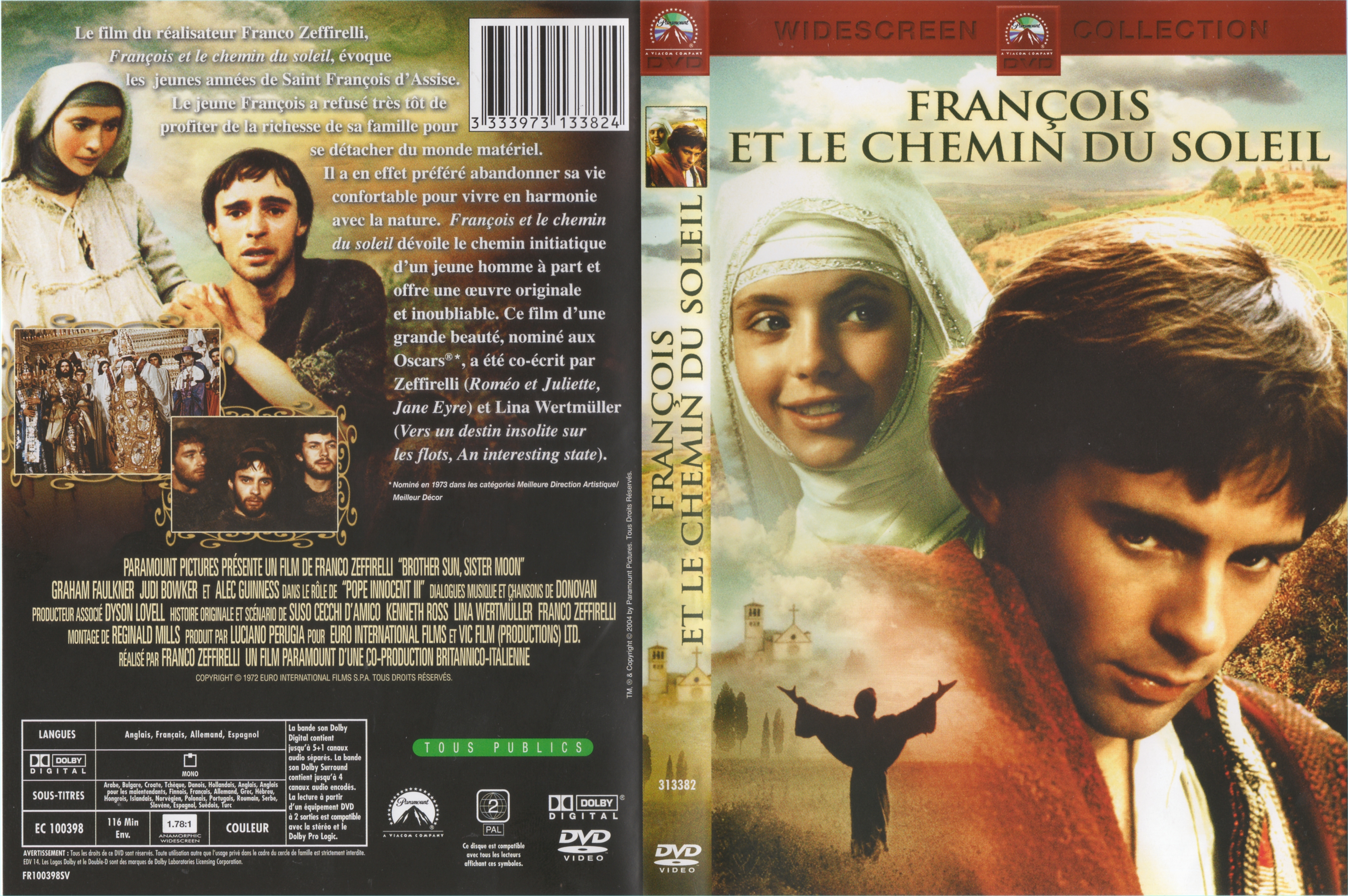 Jaquette DVD Francois et le Chemin du soleil