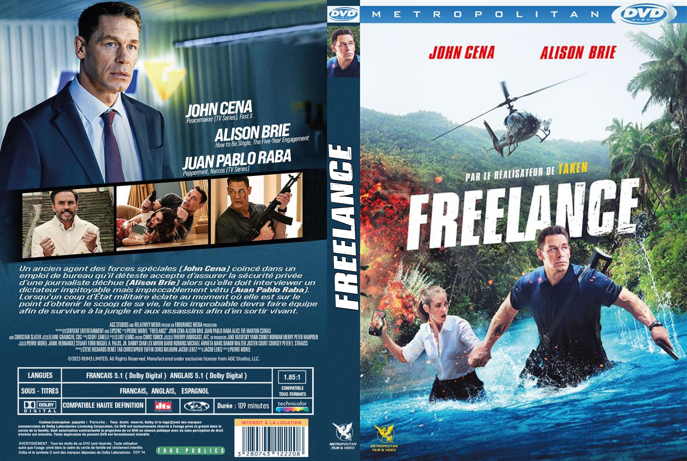 Jaquette DVD Freelance custom