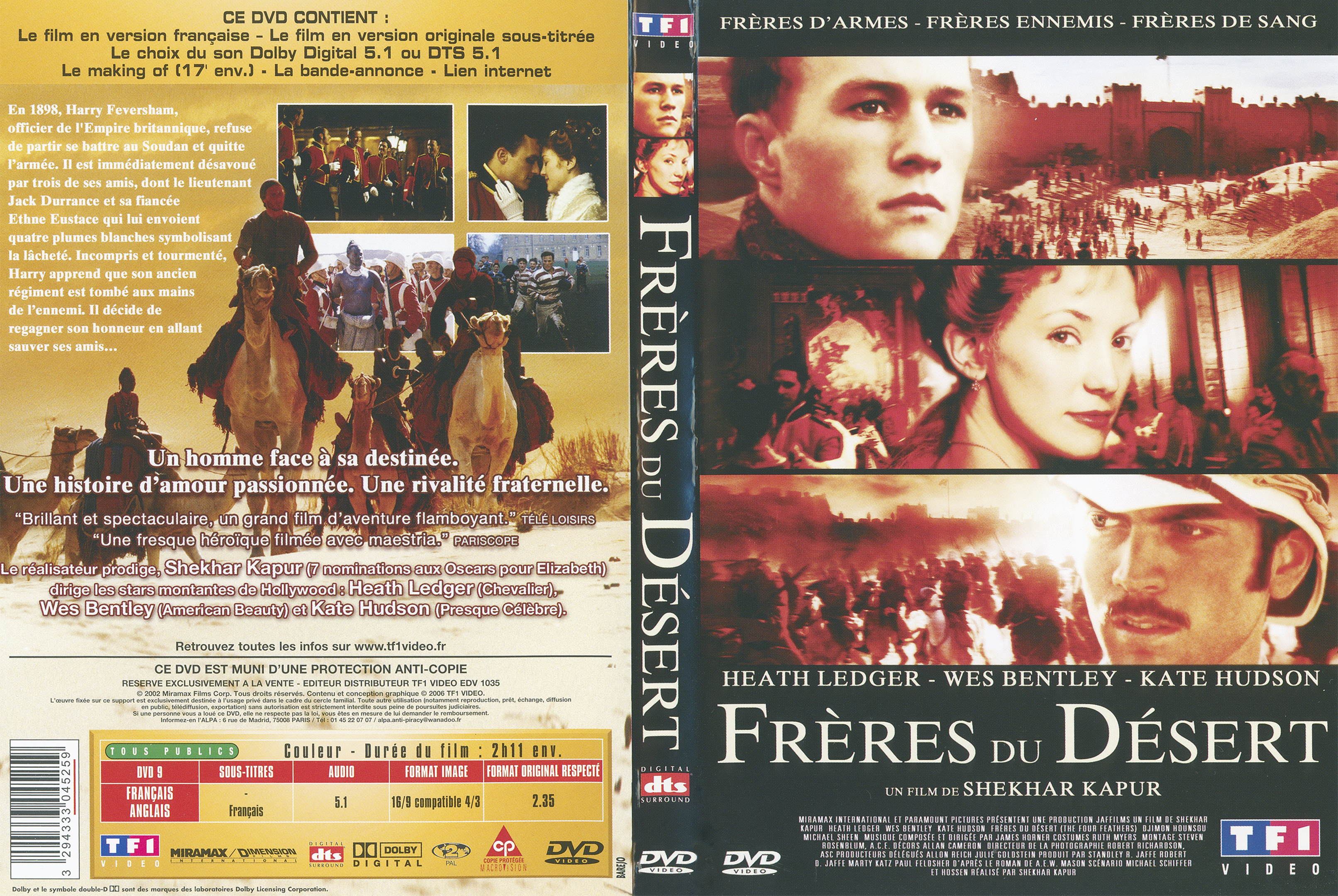 Jaquette DVD Frres du dsert v2