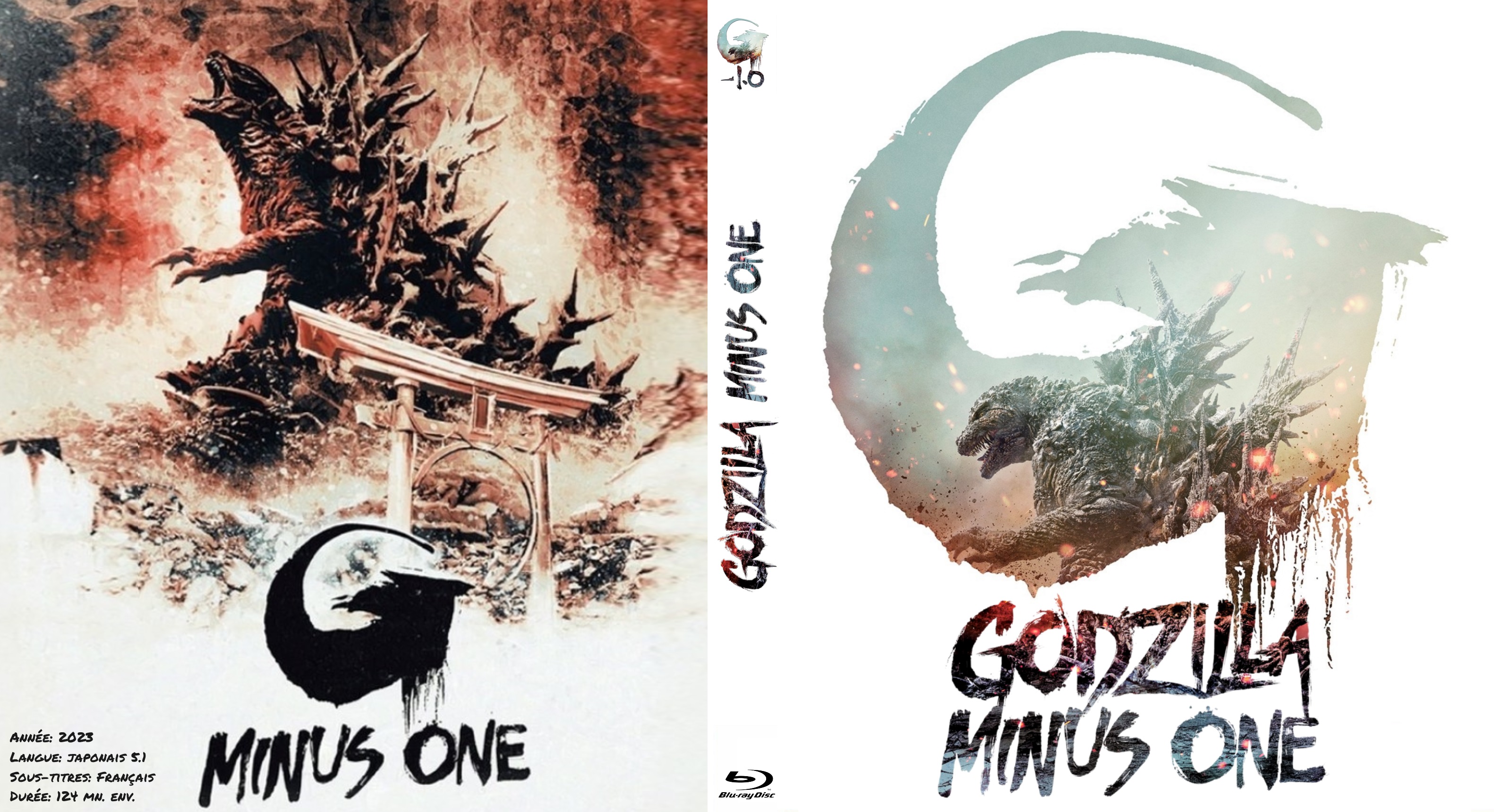 Jaquette DVD Godzilla Minus One custom (BLU-RAY)