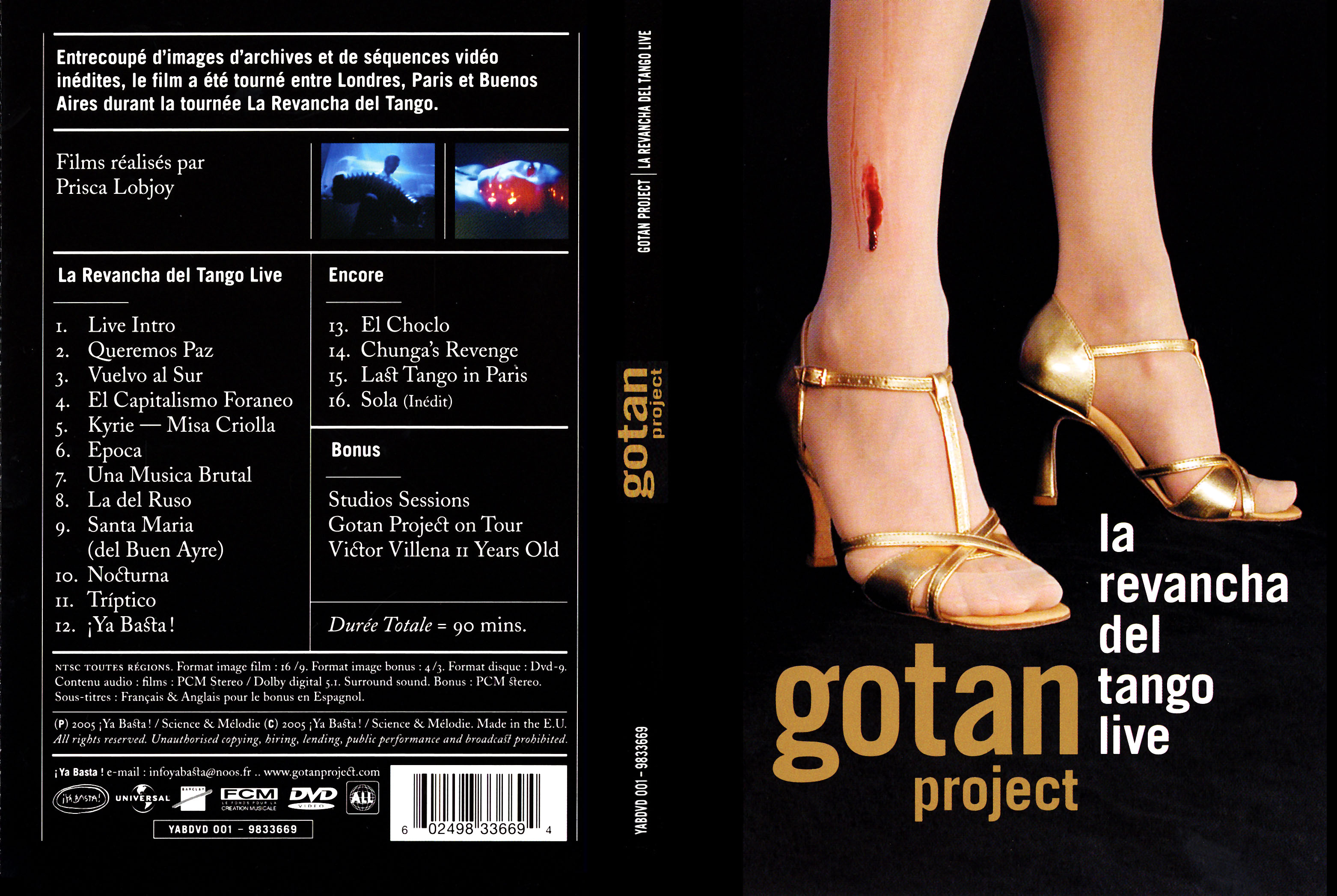 Jaquette DVD Gotan project - la revancha del tango
