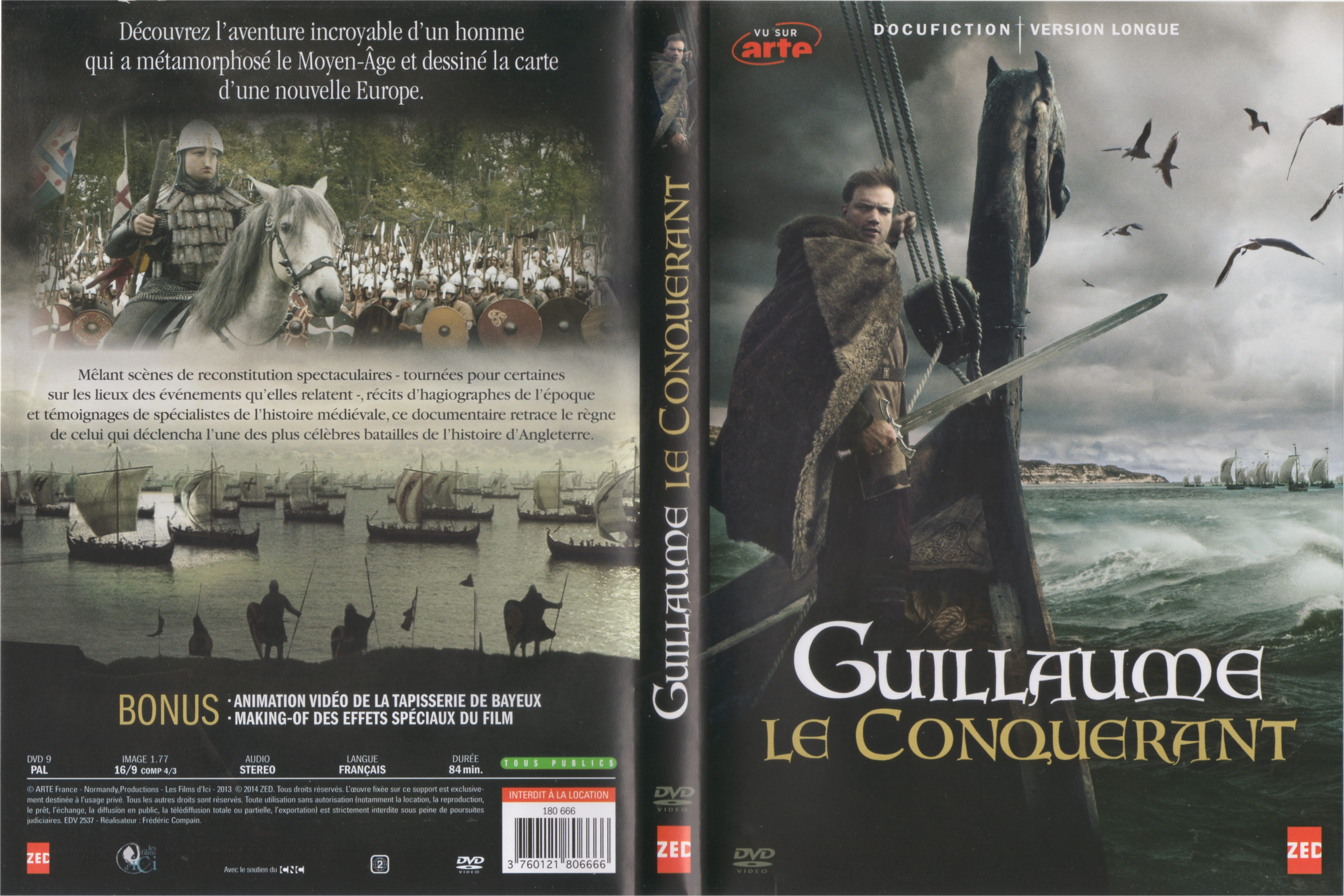 Jaquette DVD Guillaume le conqurant