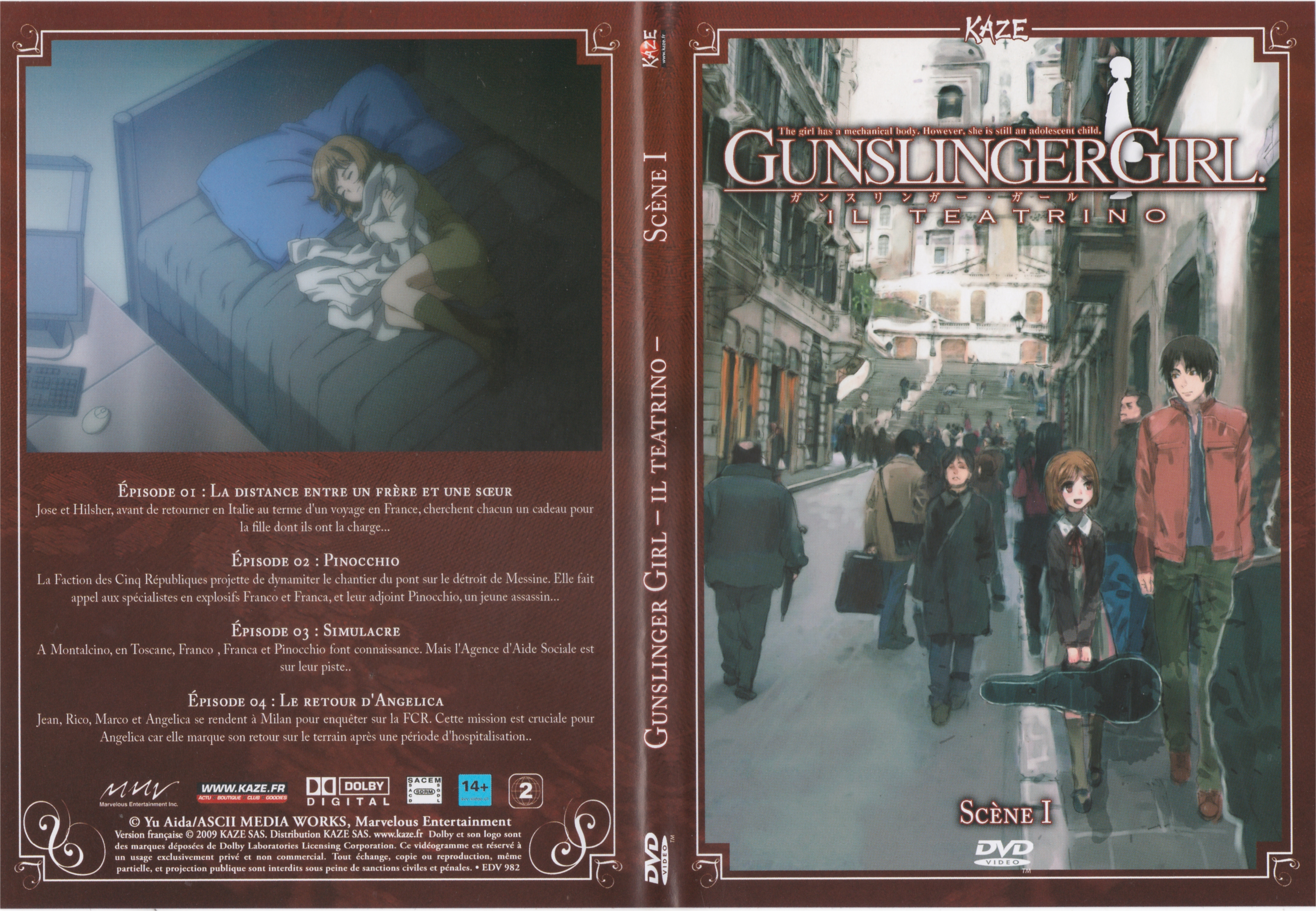 Jaquette DVD Gunslinger Girl - il Teatrino - Scne I