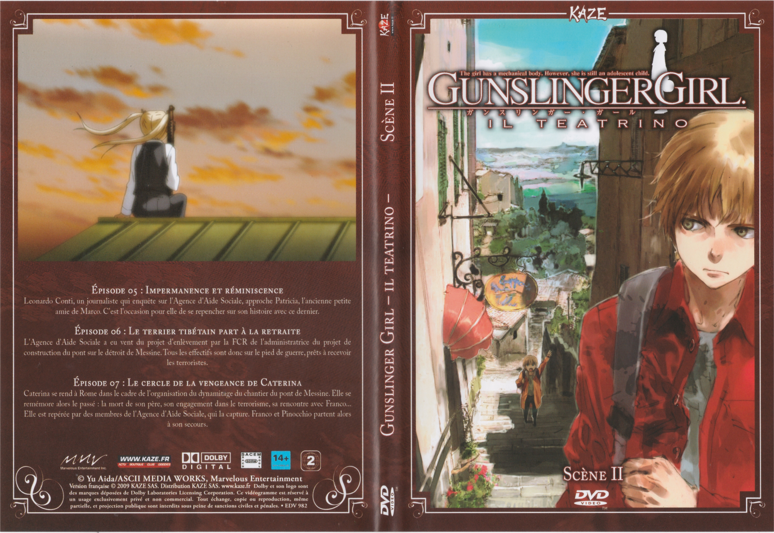 Jaquette DVD Gunslinger Girl - il Teatrino - Scne II