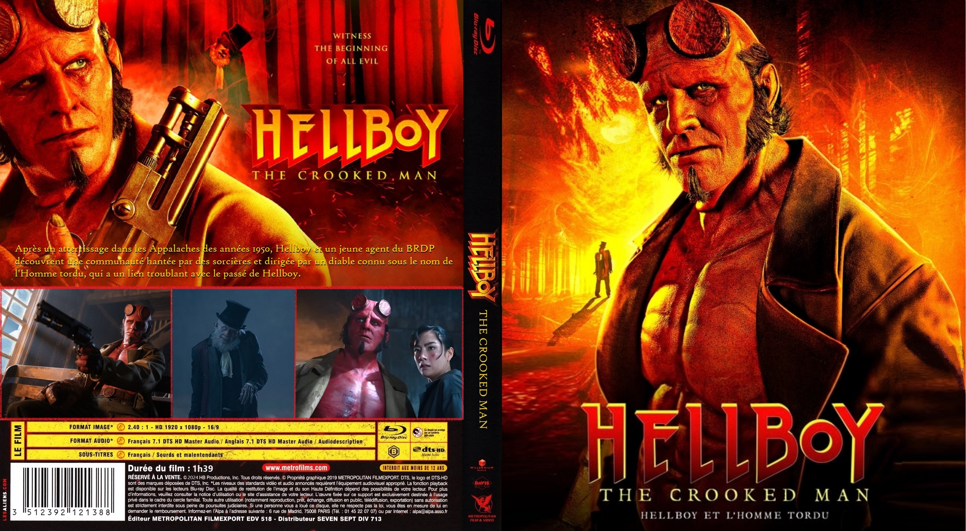 Jaquette DVD Hellboy The Crooked Man custom (BLU-RAY)