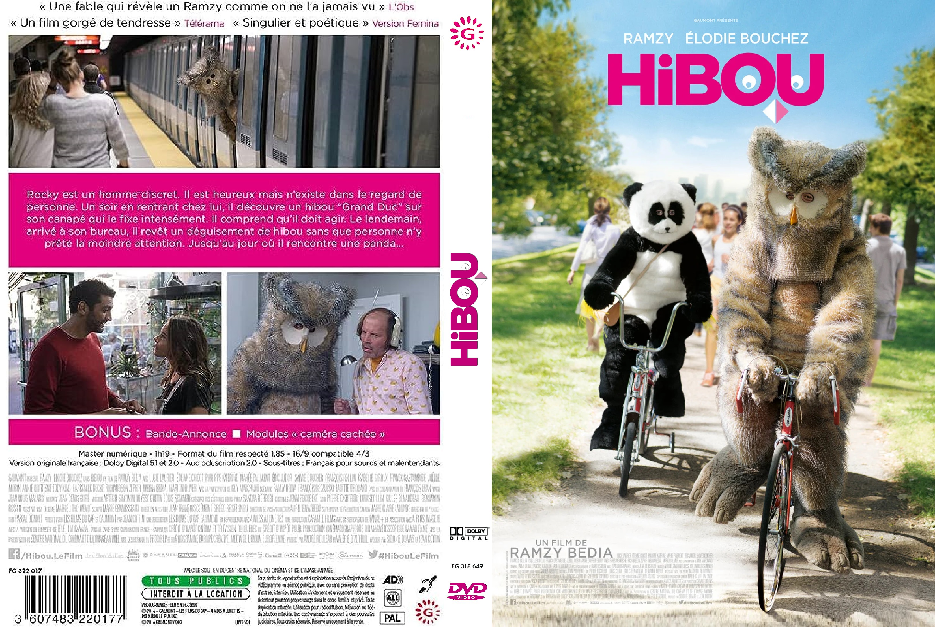 Jaquette DVD Hibou custom