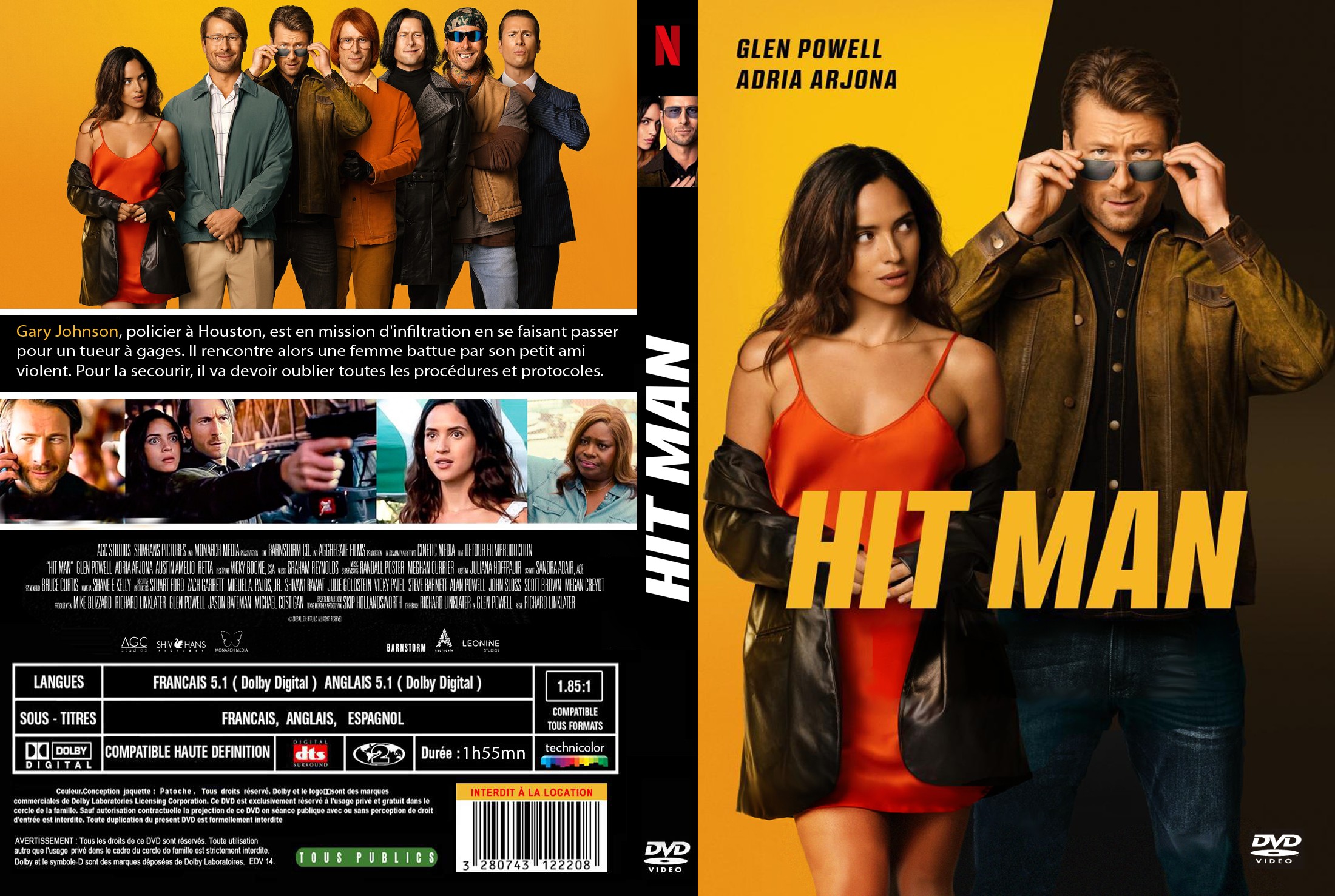 Jaquette DVD Hit Man custom v2