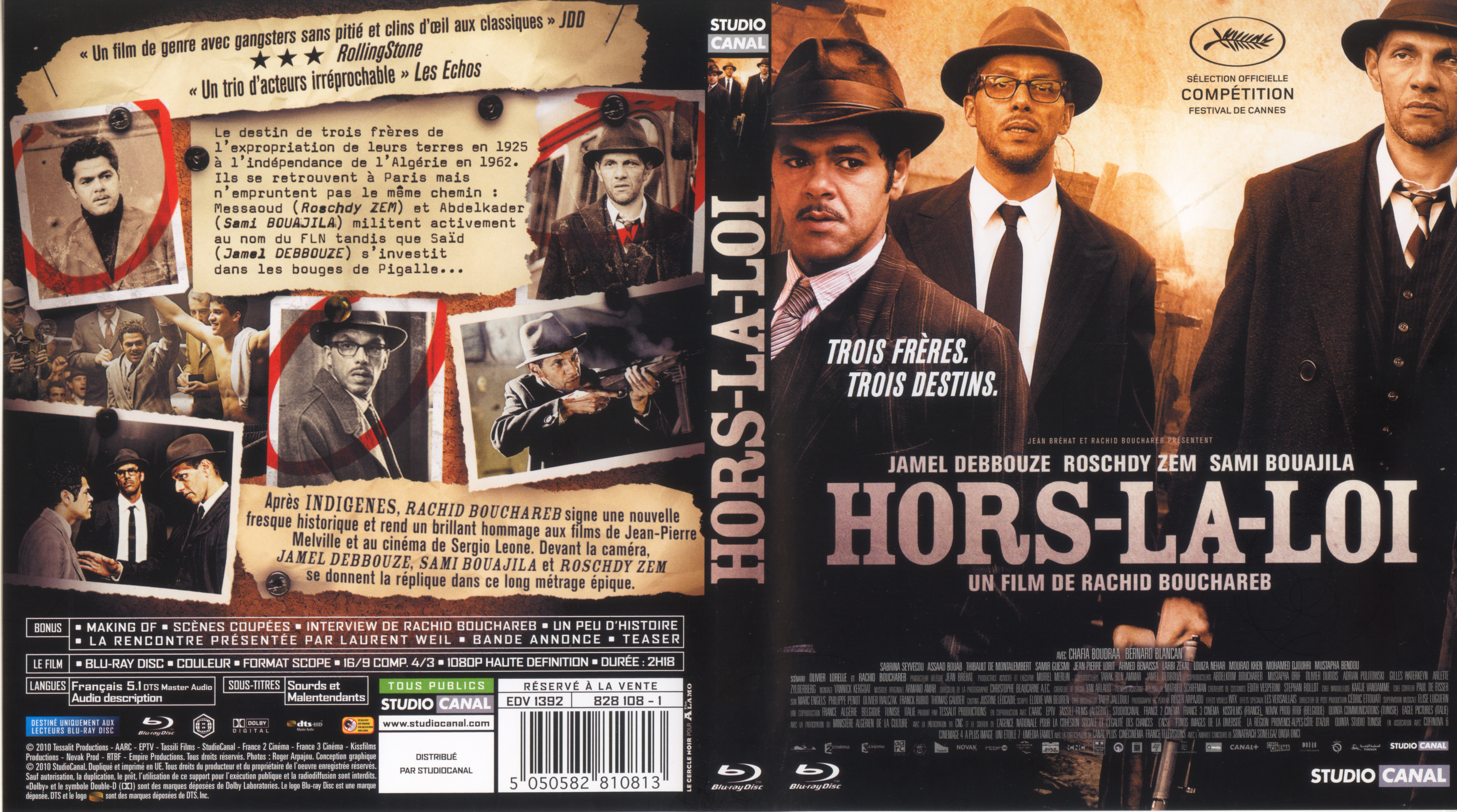 Jaquette DVD Hors-la-loi (BLU-RAY)