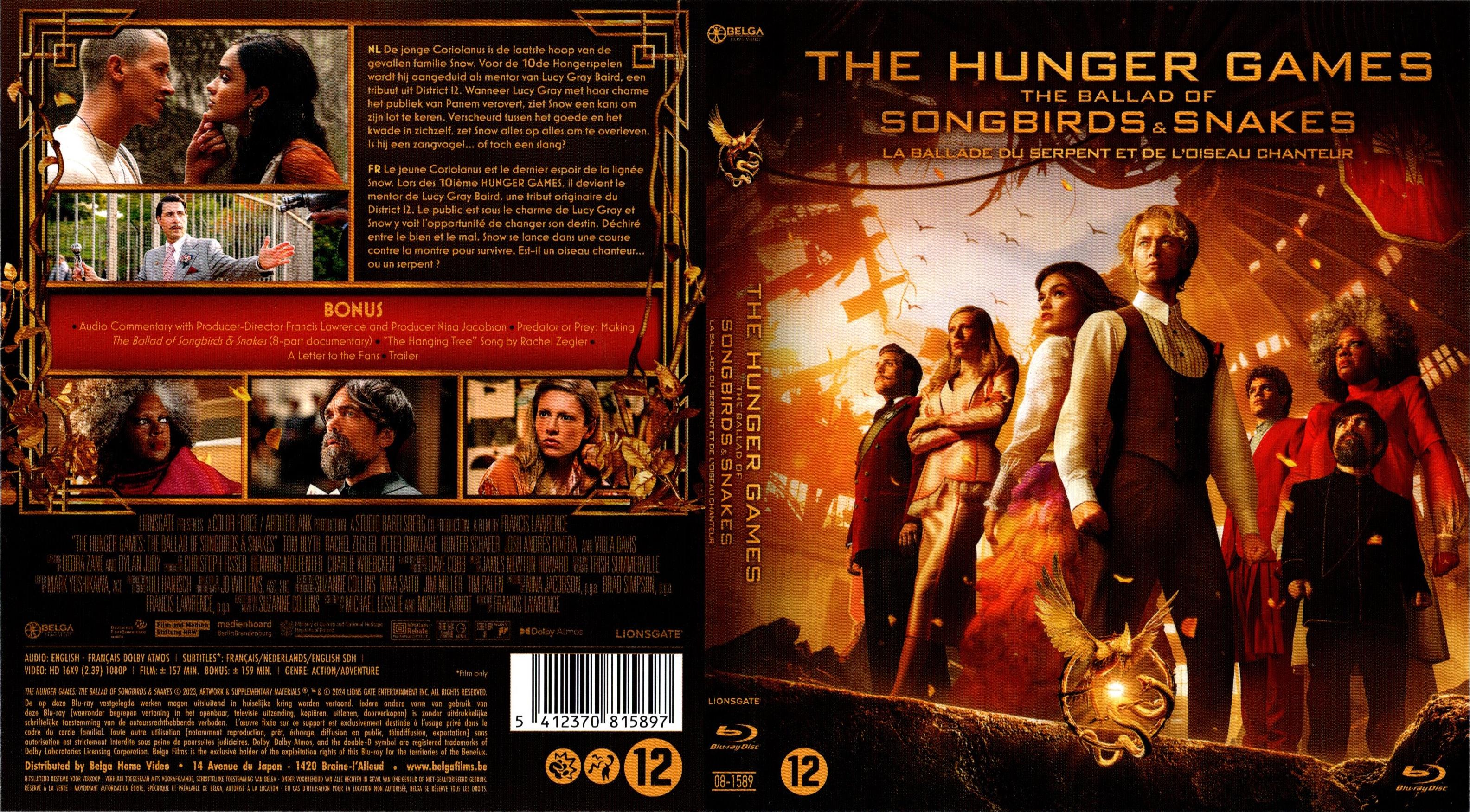 Jaquette DVD Hunger Games La Ballade du serpent et de l