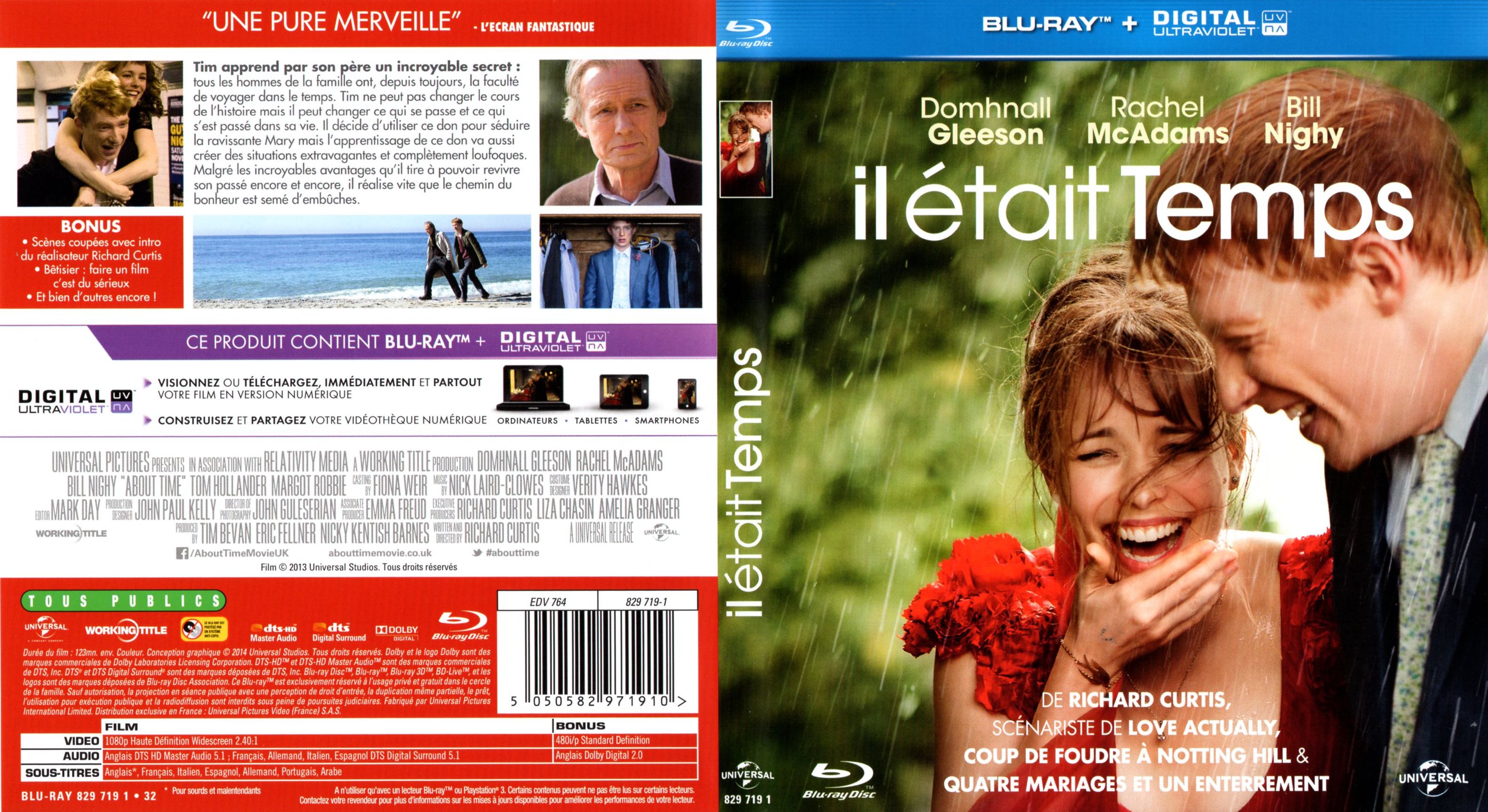 Jaquette Dvd De Il était Temps Blu Ray Cinéma Passion