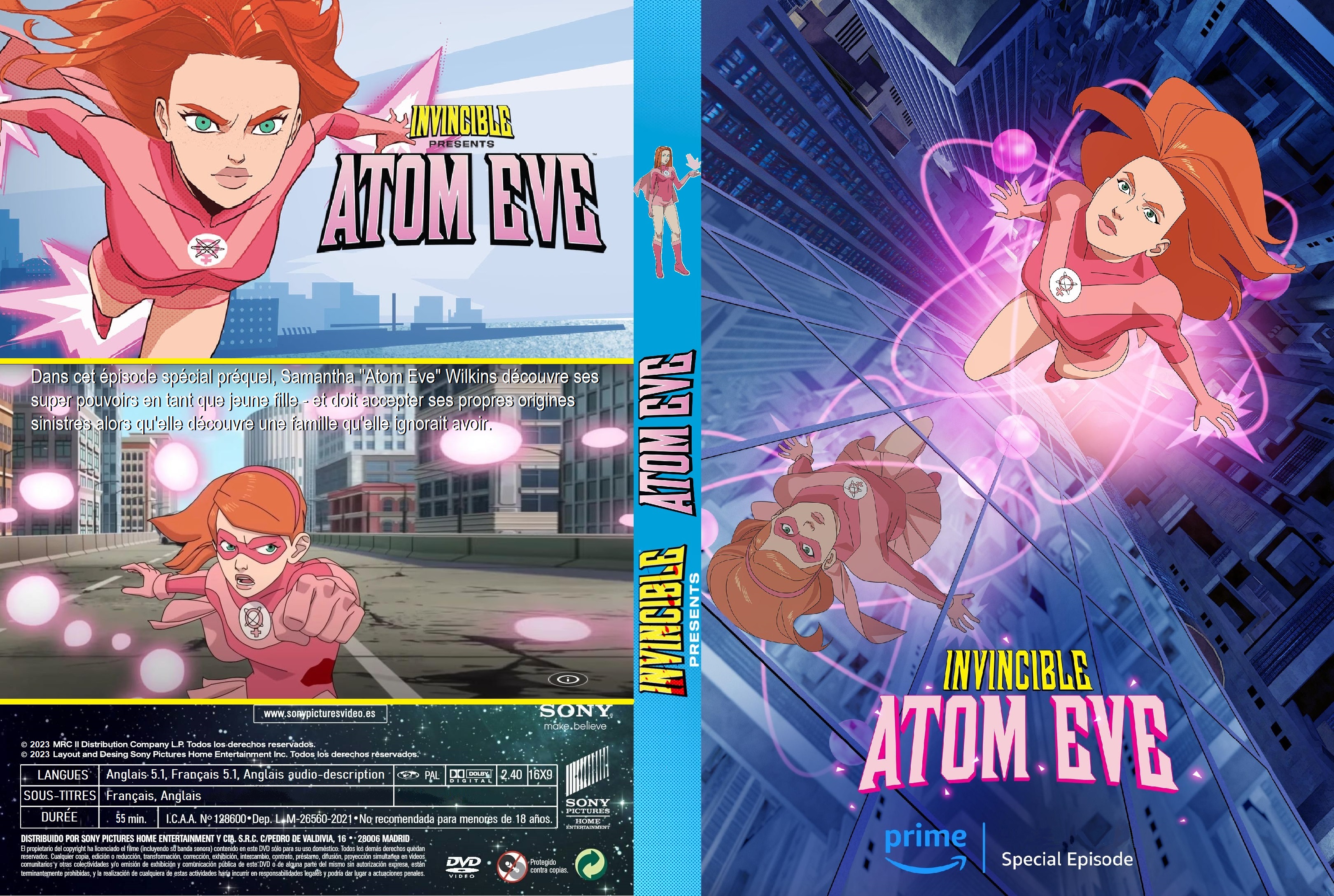 Jaquette DVD Invincible Saison 0 Atom Eve custom