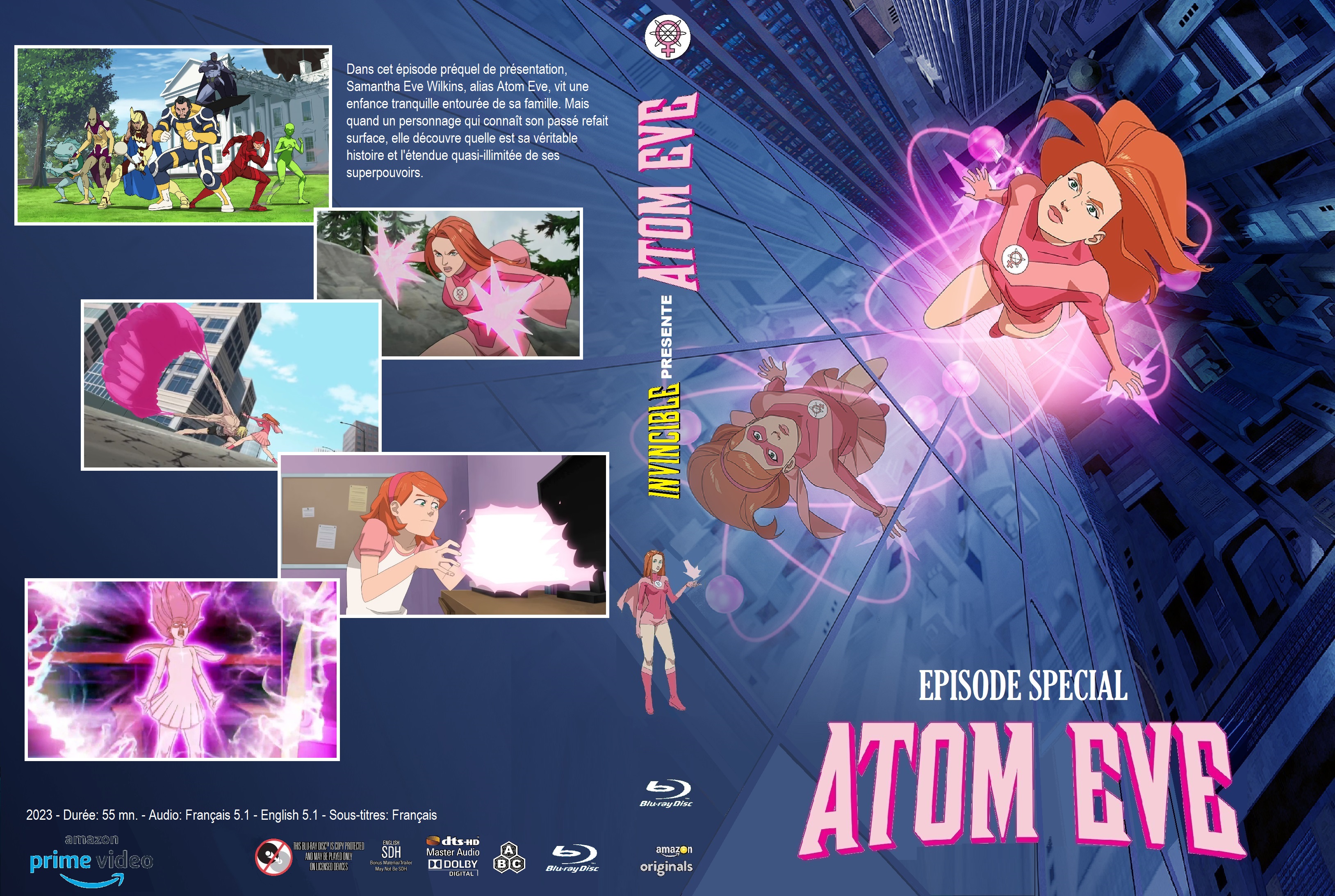 Jaquette DVD Invincible saison 0 Atom Eve custom v2