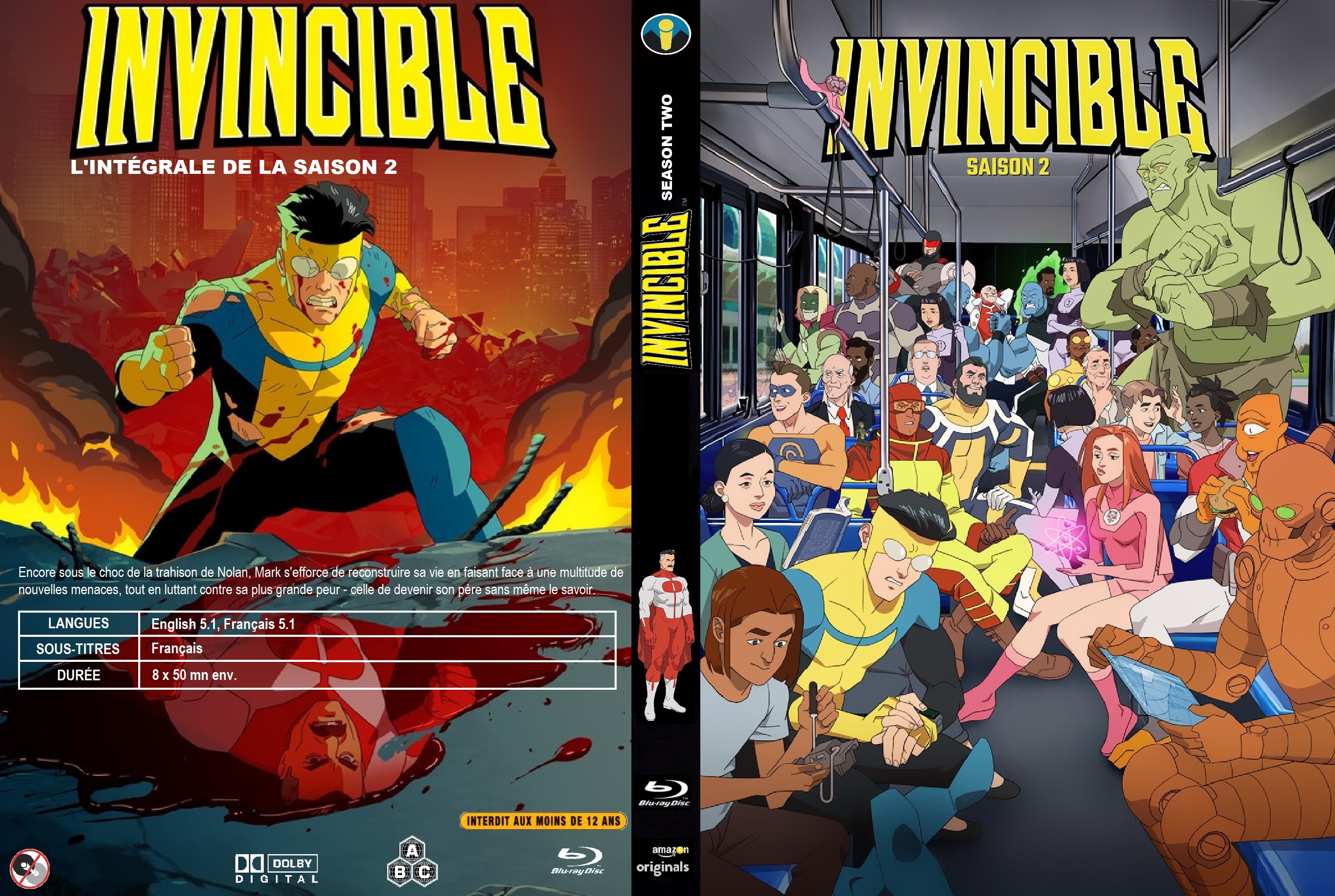 Jaquette DVD Invincible saison 2 custom