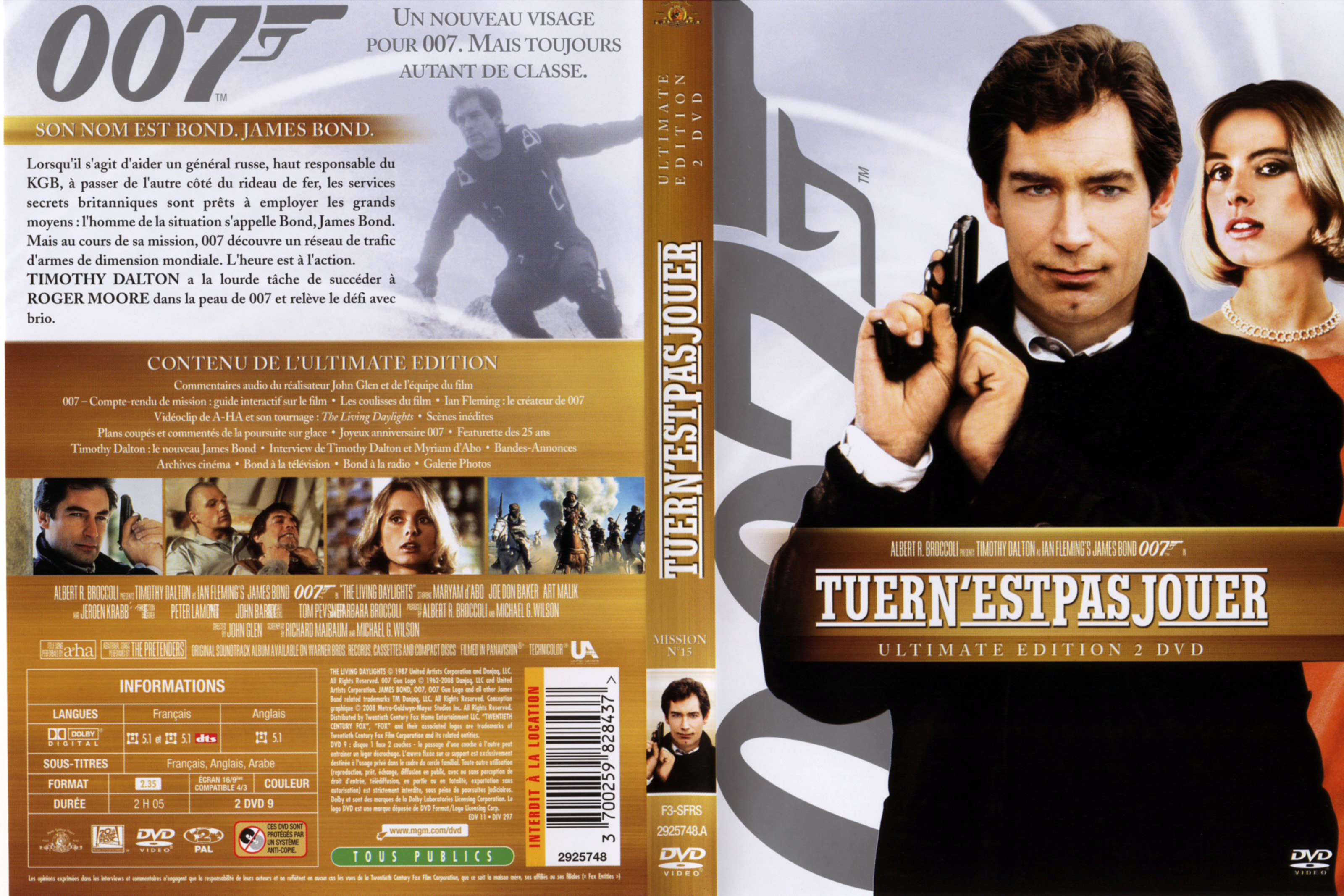 Jaquette DVD James Bond 007 Tuer n