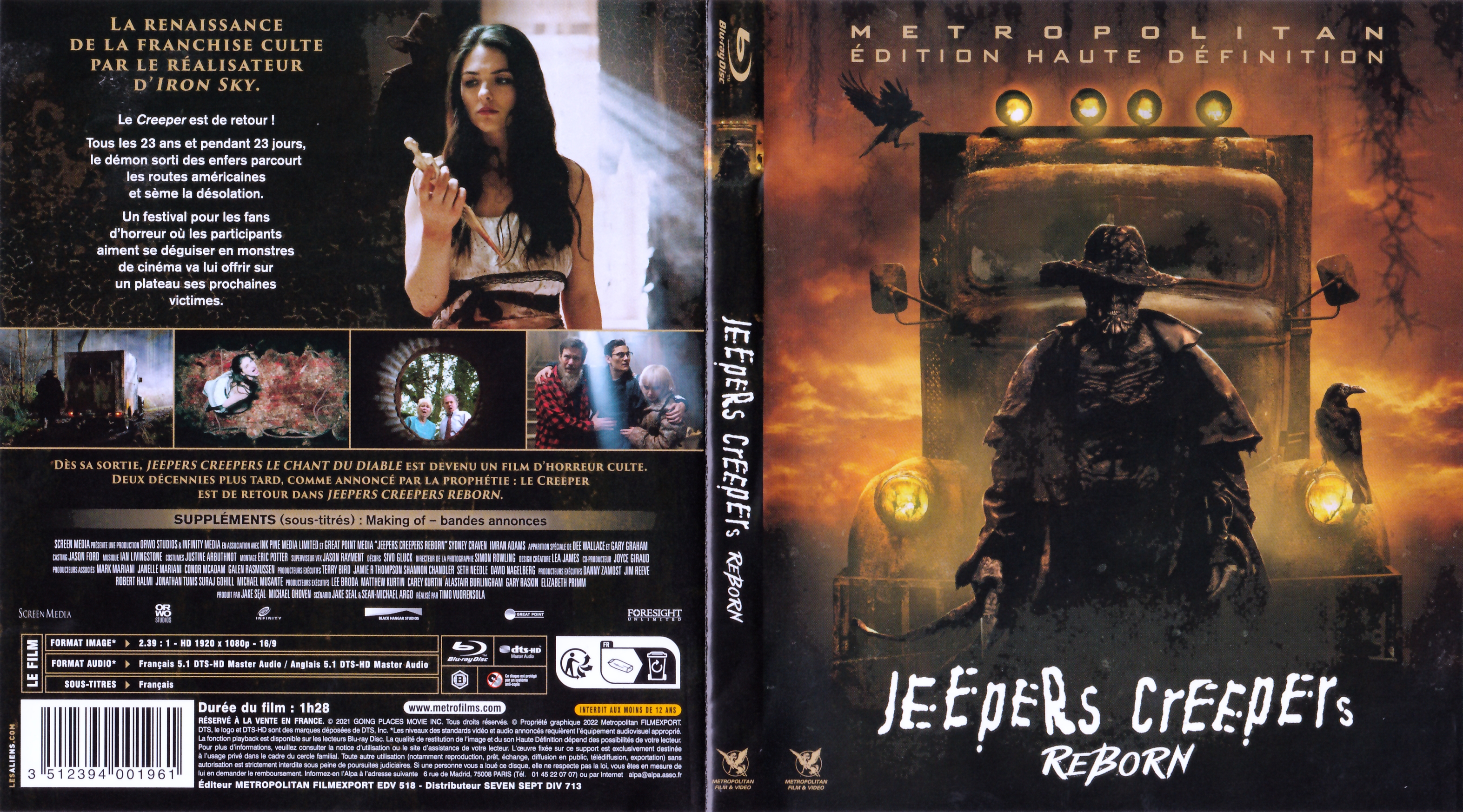 Jaquette DVD Jeepers creepers reborn (BLU-RAY)