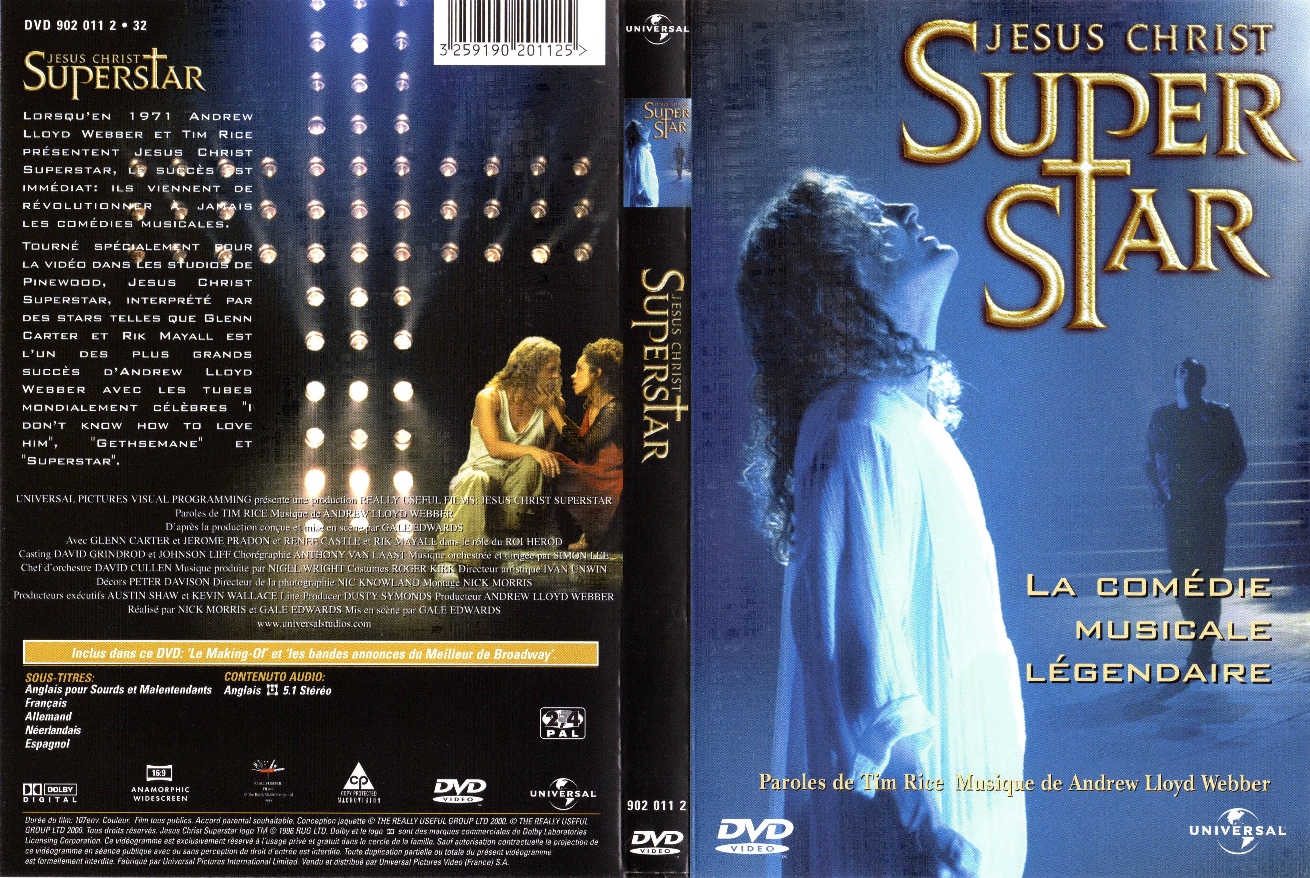 Jaquette DVD Jesus Christ Superstar