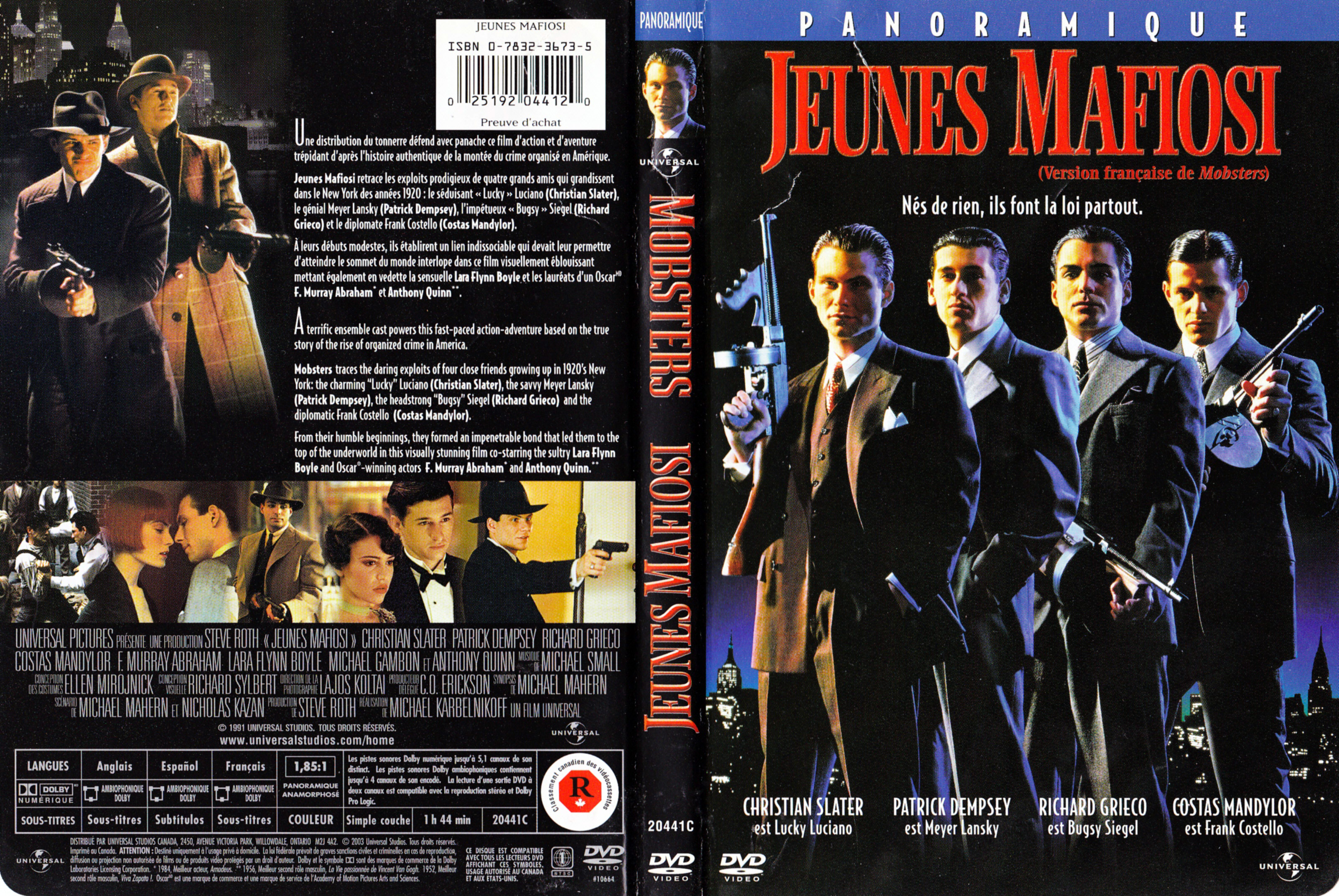 Jaquette DVD Jeune mafiosi - Modsters (Canadienne)
