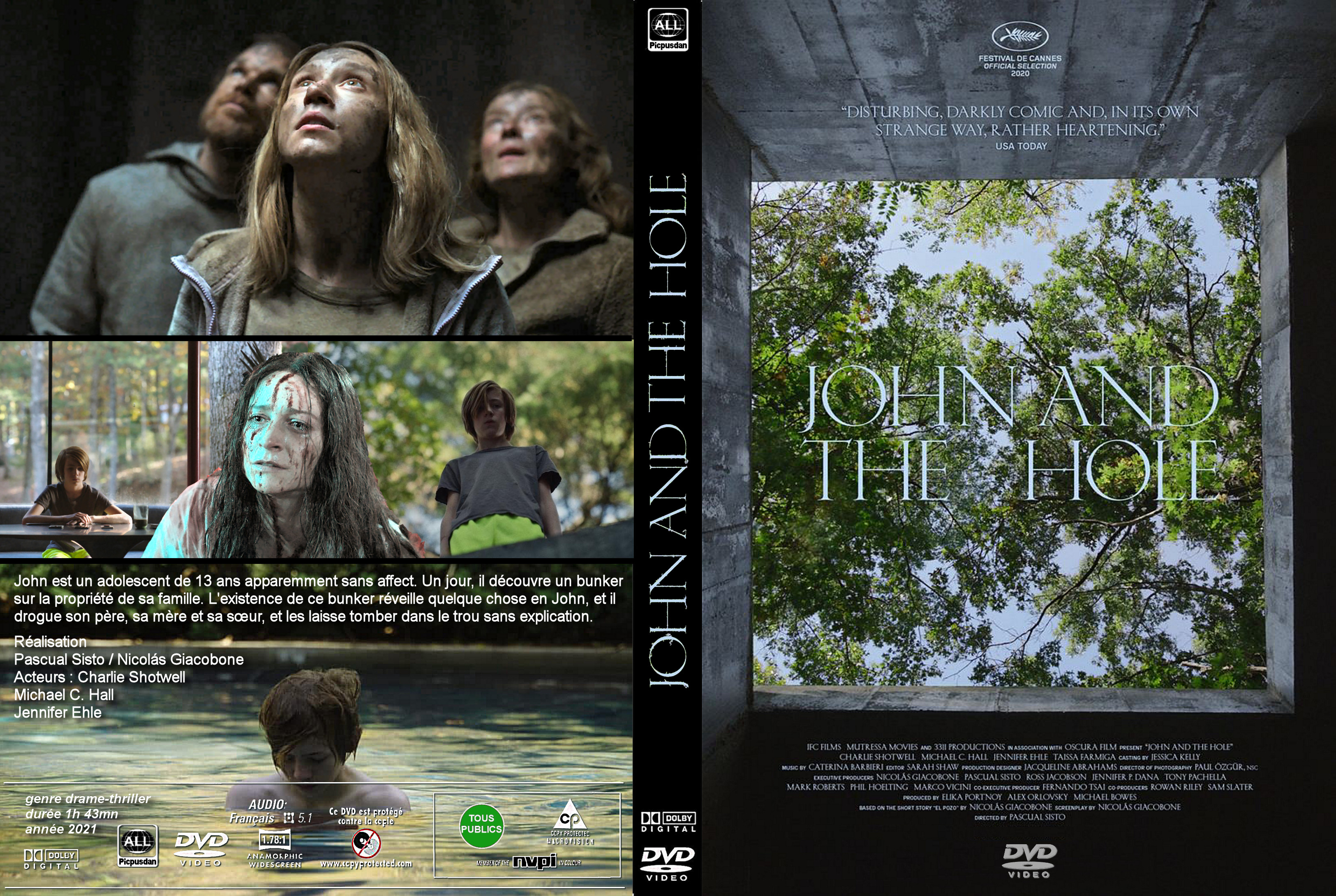 Jaquette DVD John and the hole custom