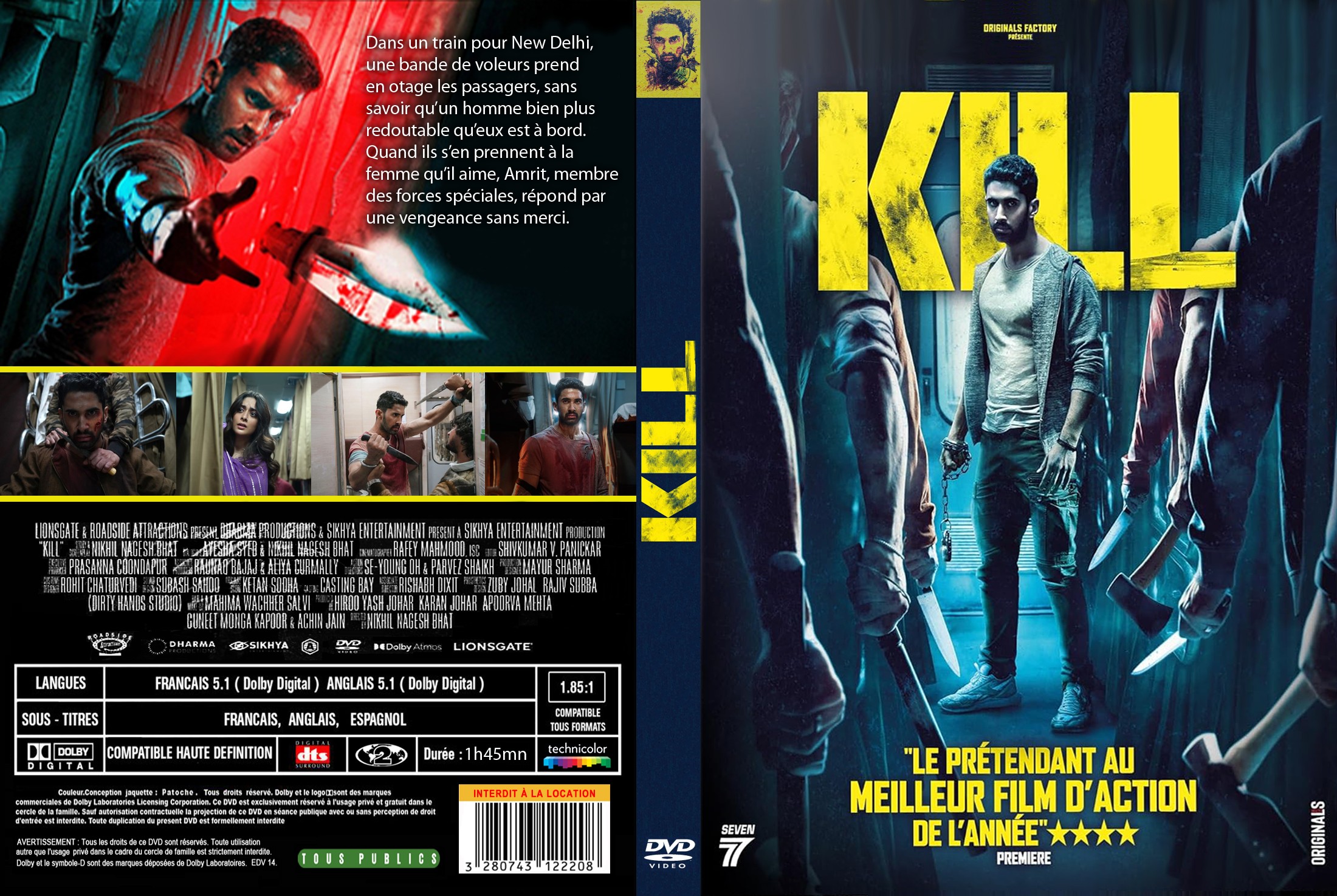 Jaquette DVD Kill custom