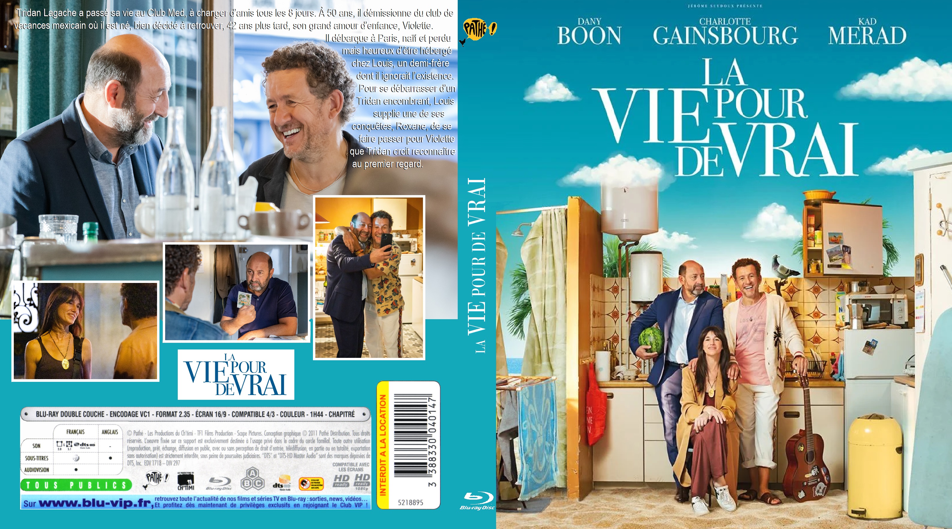 Jaquette DVD La Vie pour de Vrai custom (BLU-RAY)