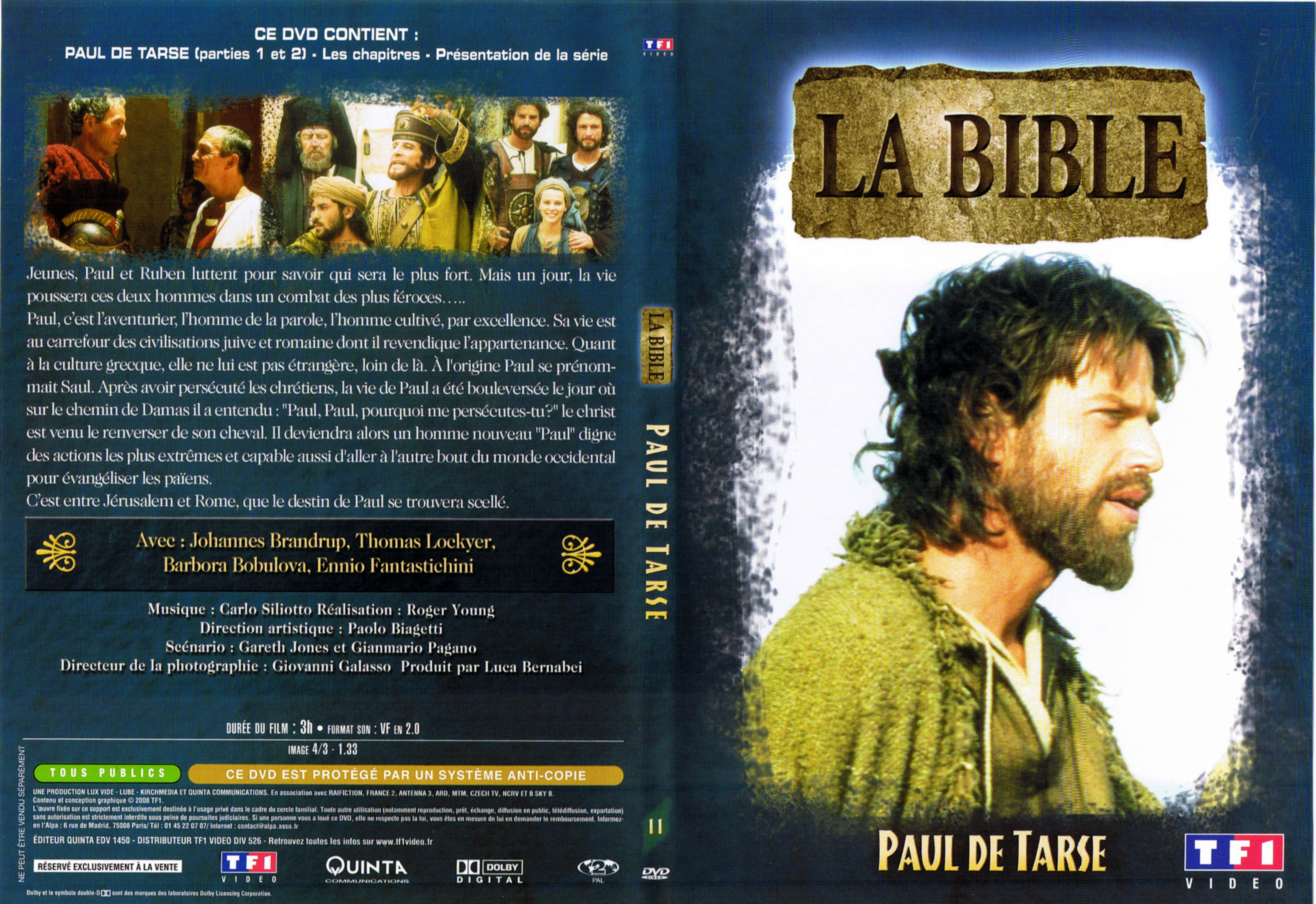 Jaquette DVD La bible - Paul de Tarse