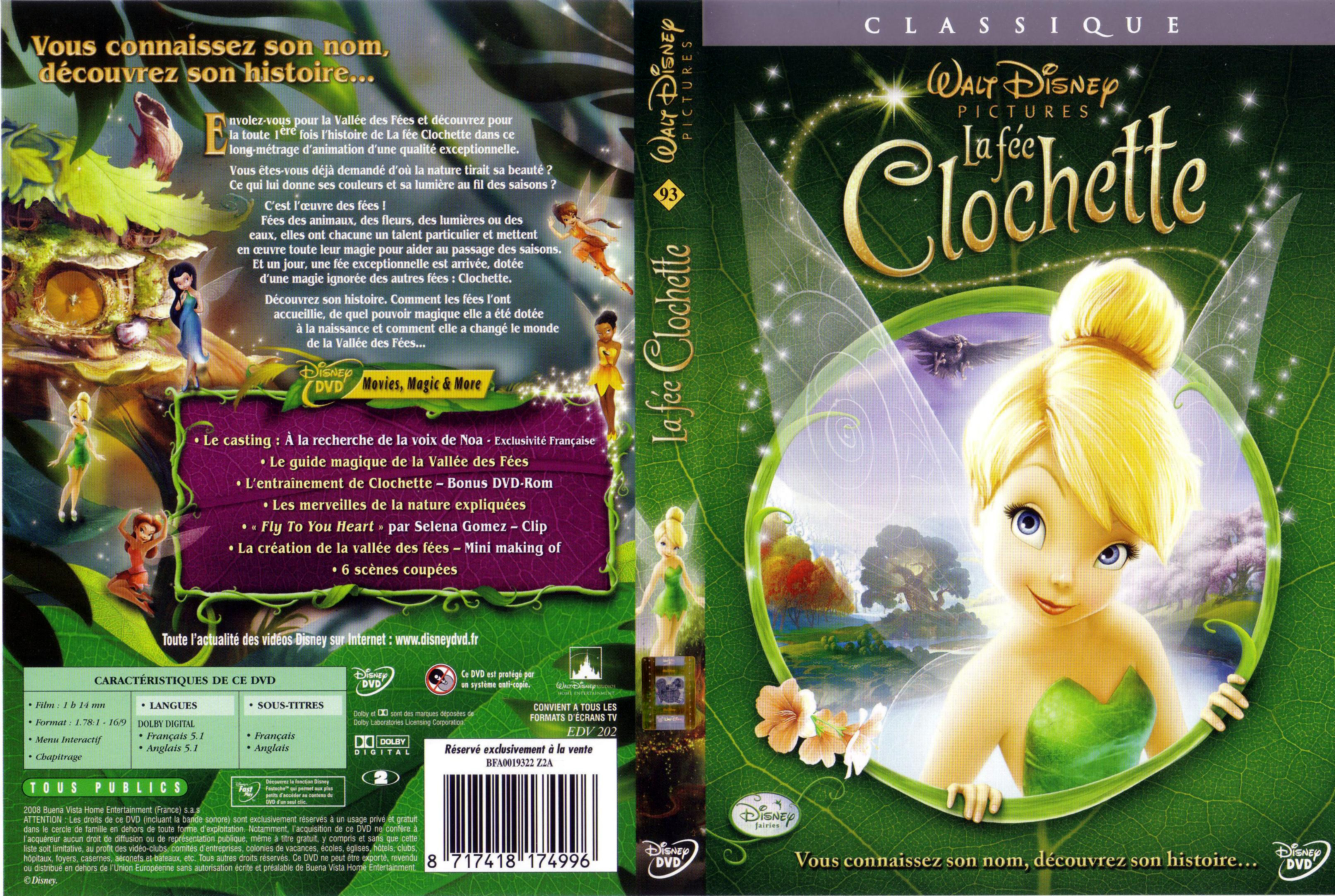Jaquette DVD La fe Clochette