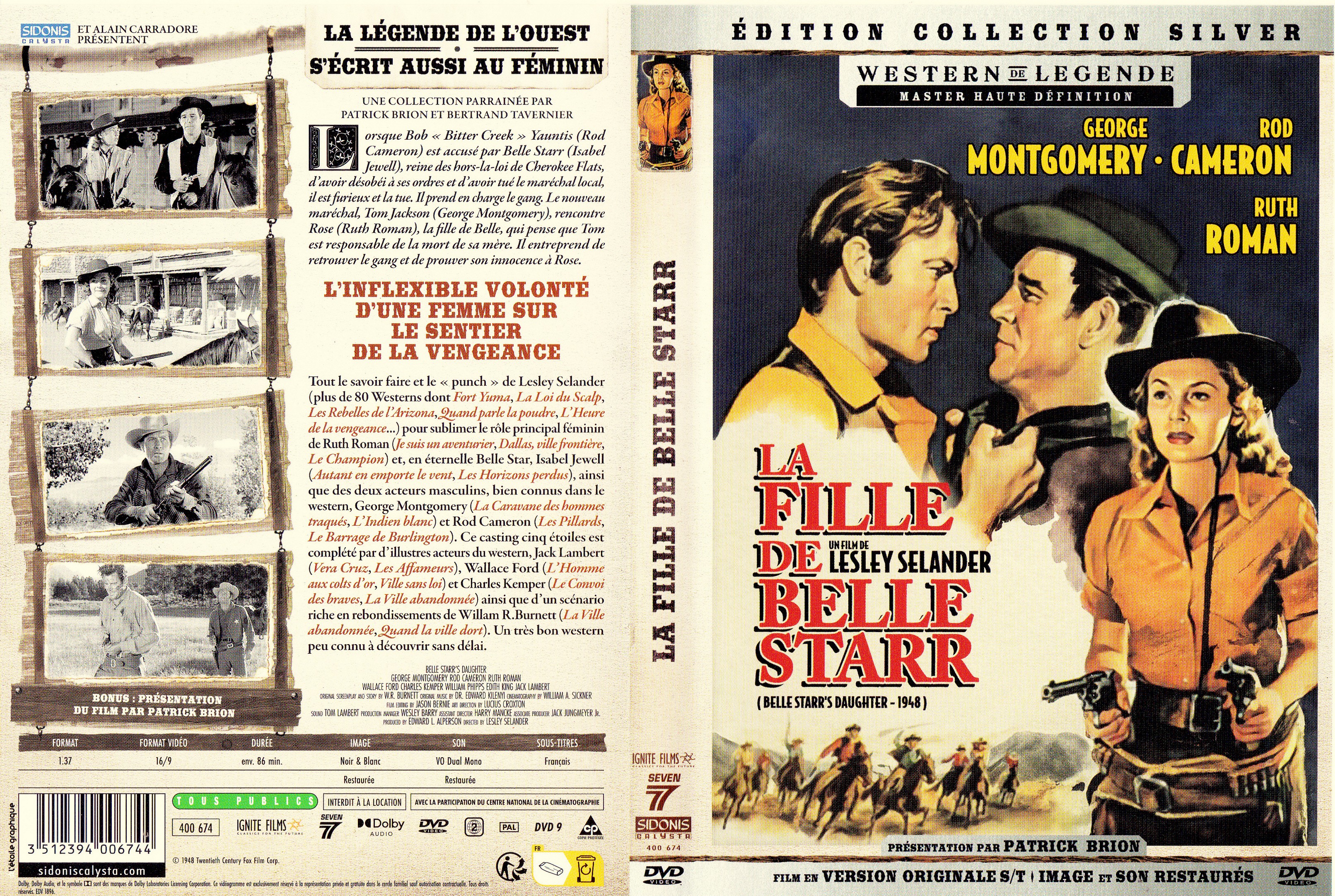 Jaquette DVD La fille de Belle Starr