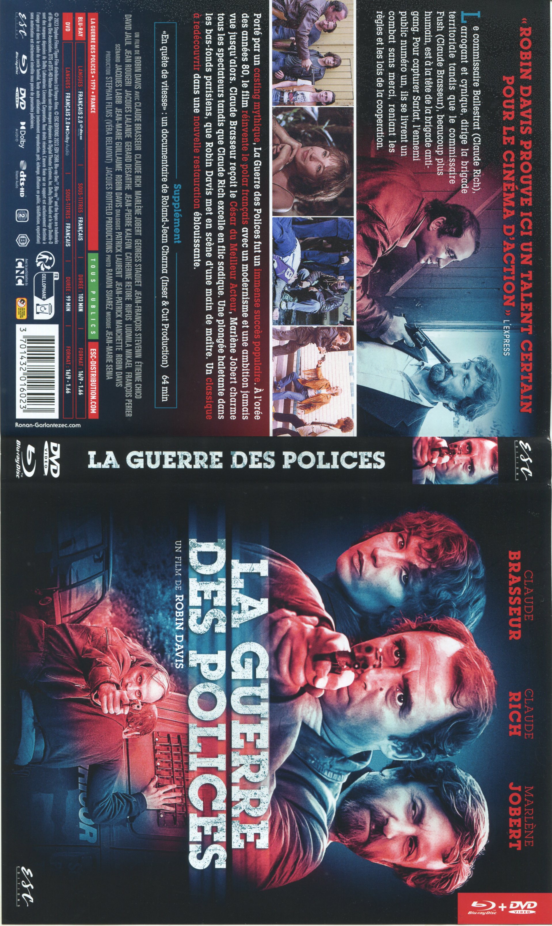 Jaquette DVD La guerre des polices (BLU-RAY)