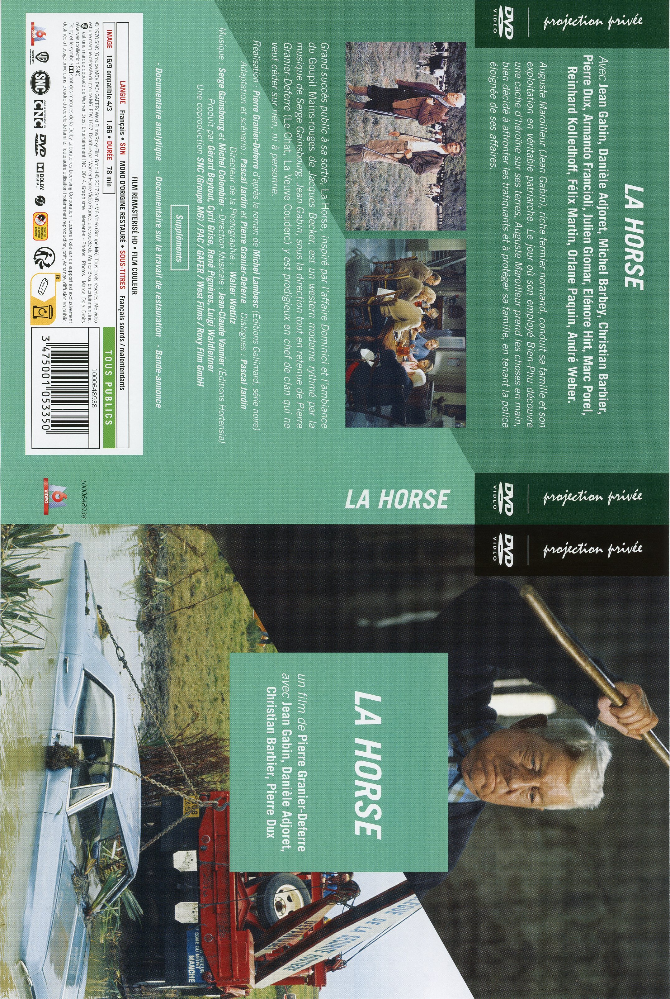 Jaquette DVD La horse v2