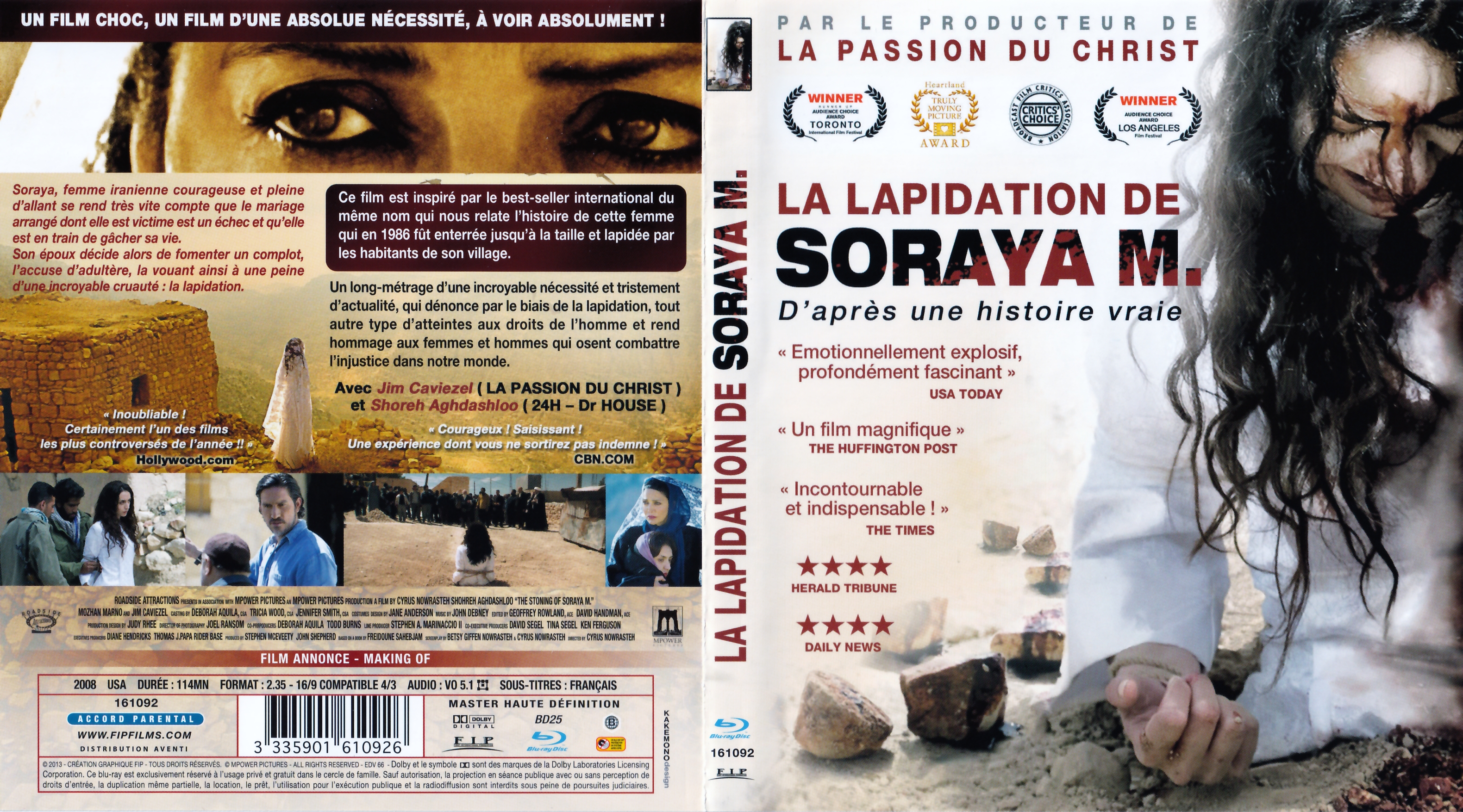 Jaquette DVD La lapidation de Soraya M (BLU-RAY)