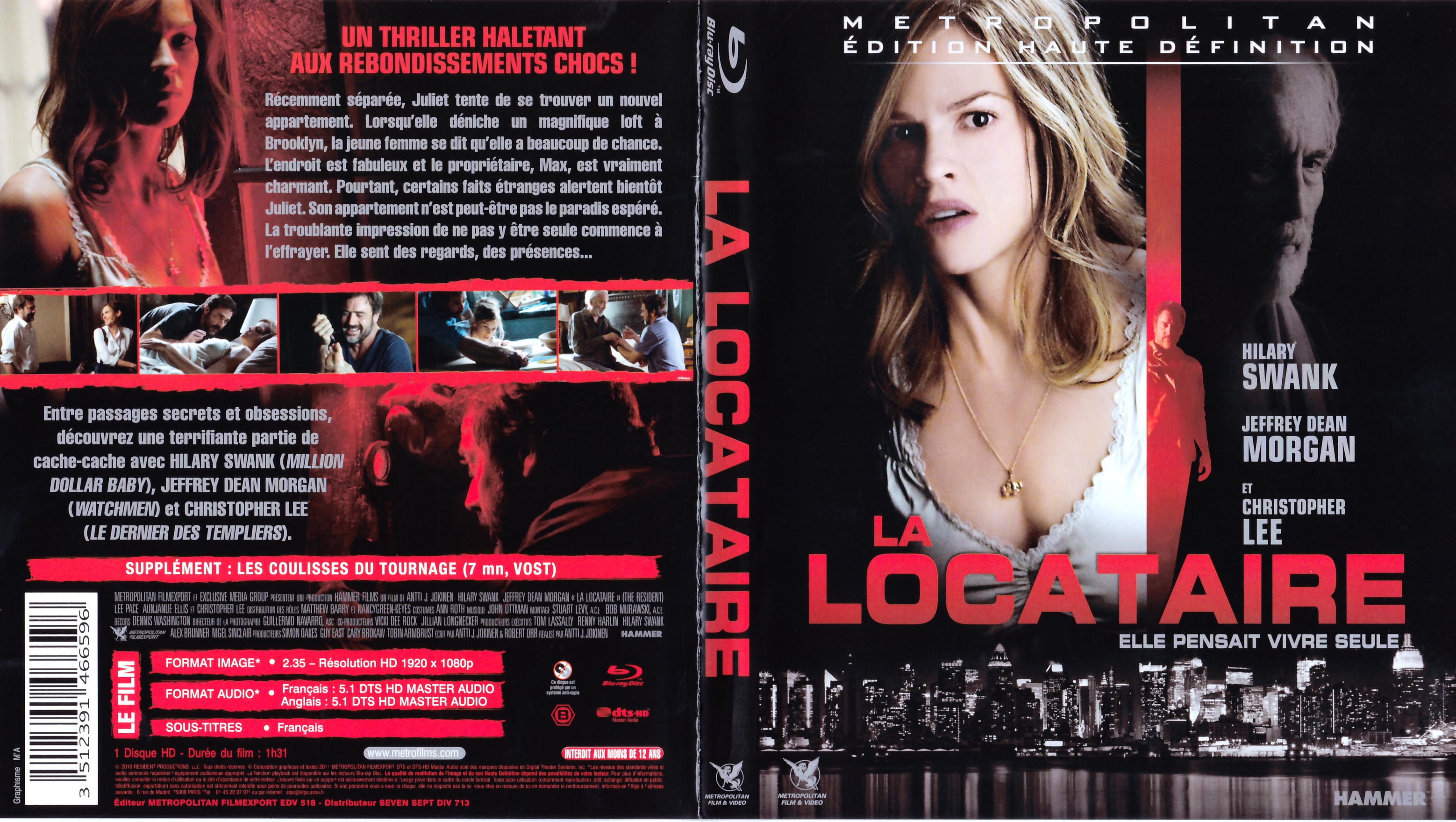 Jaquette DVD La locataire (BLU-RAY)