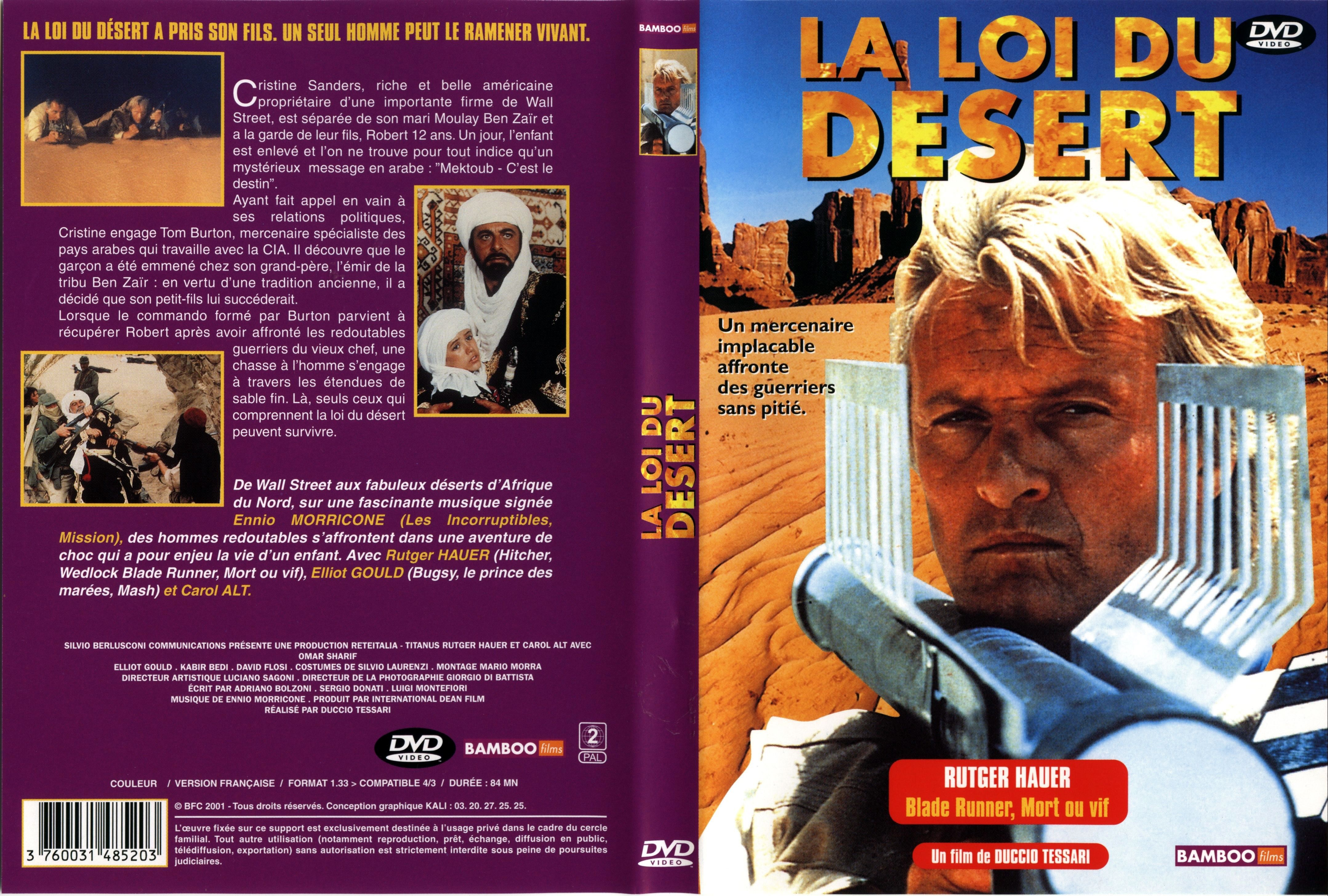 Jaquette DVD La loi du desert