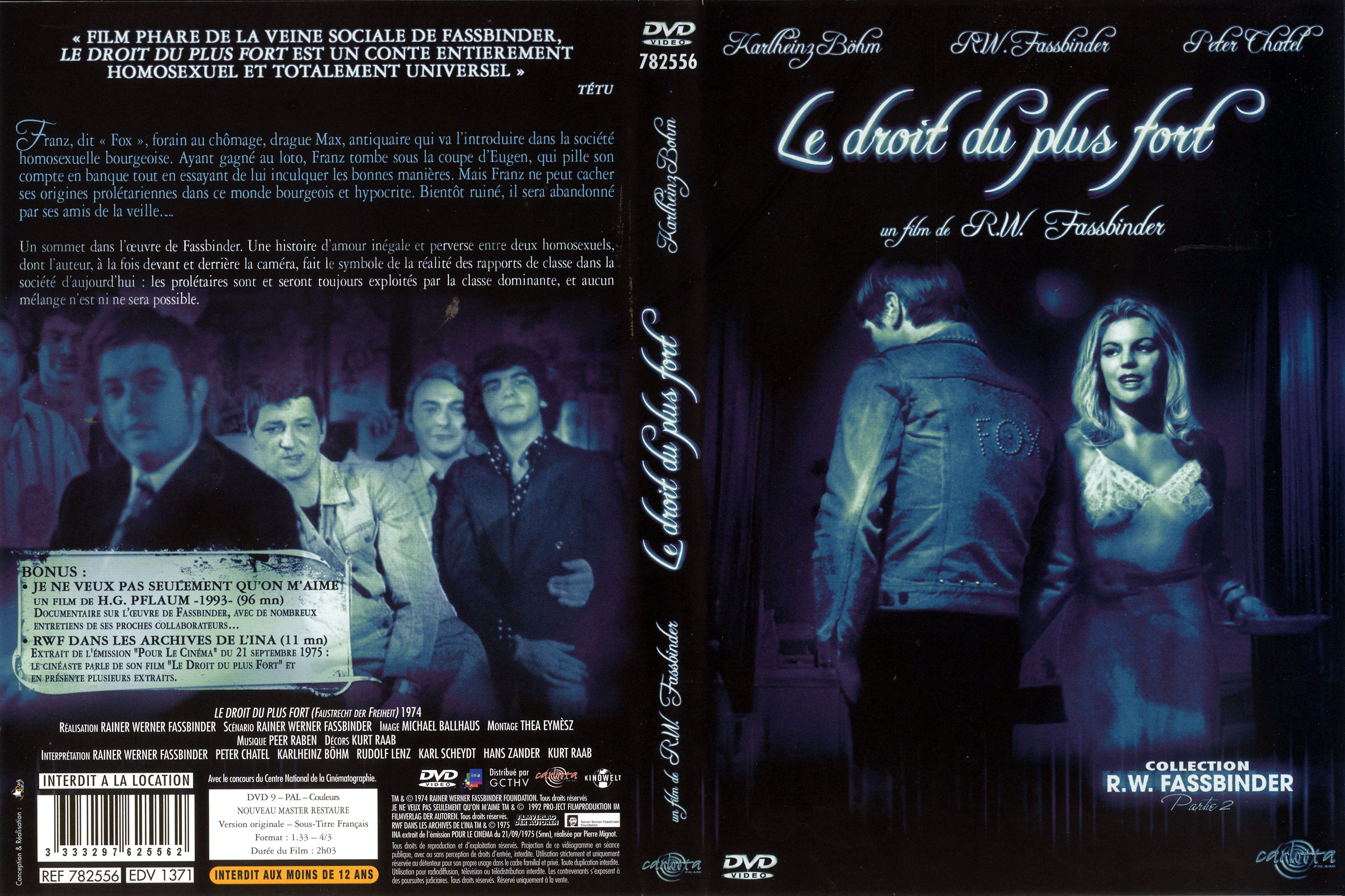 Jaquette DVD La loi du plus fort