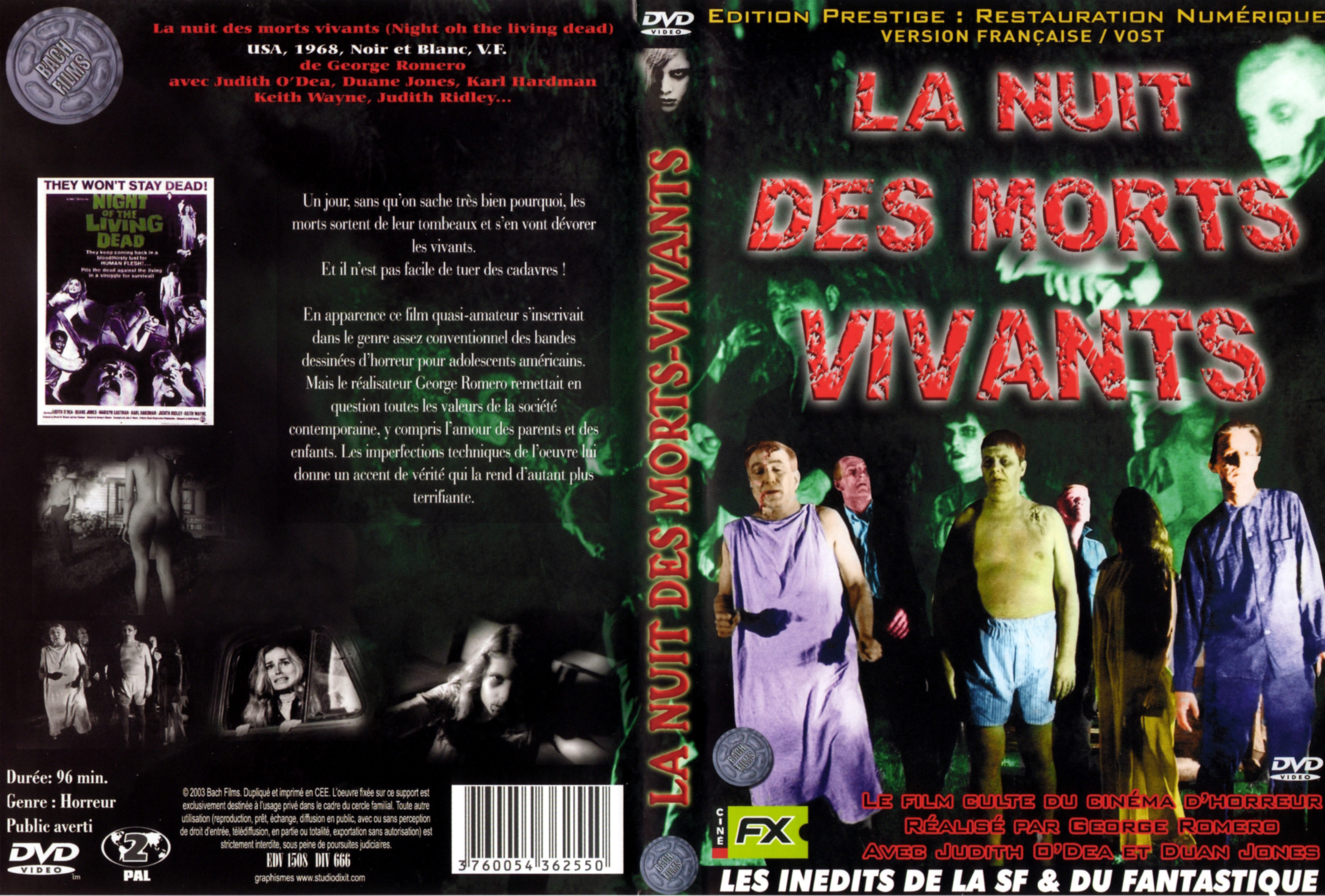 Jaquette DVD La nuit des morts vivants v2
