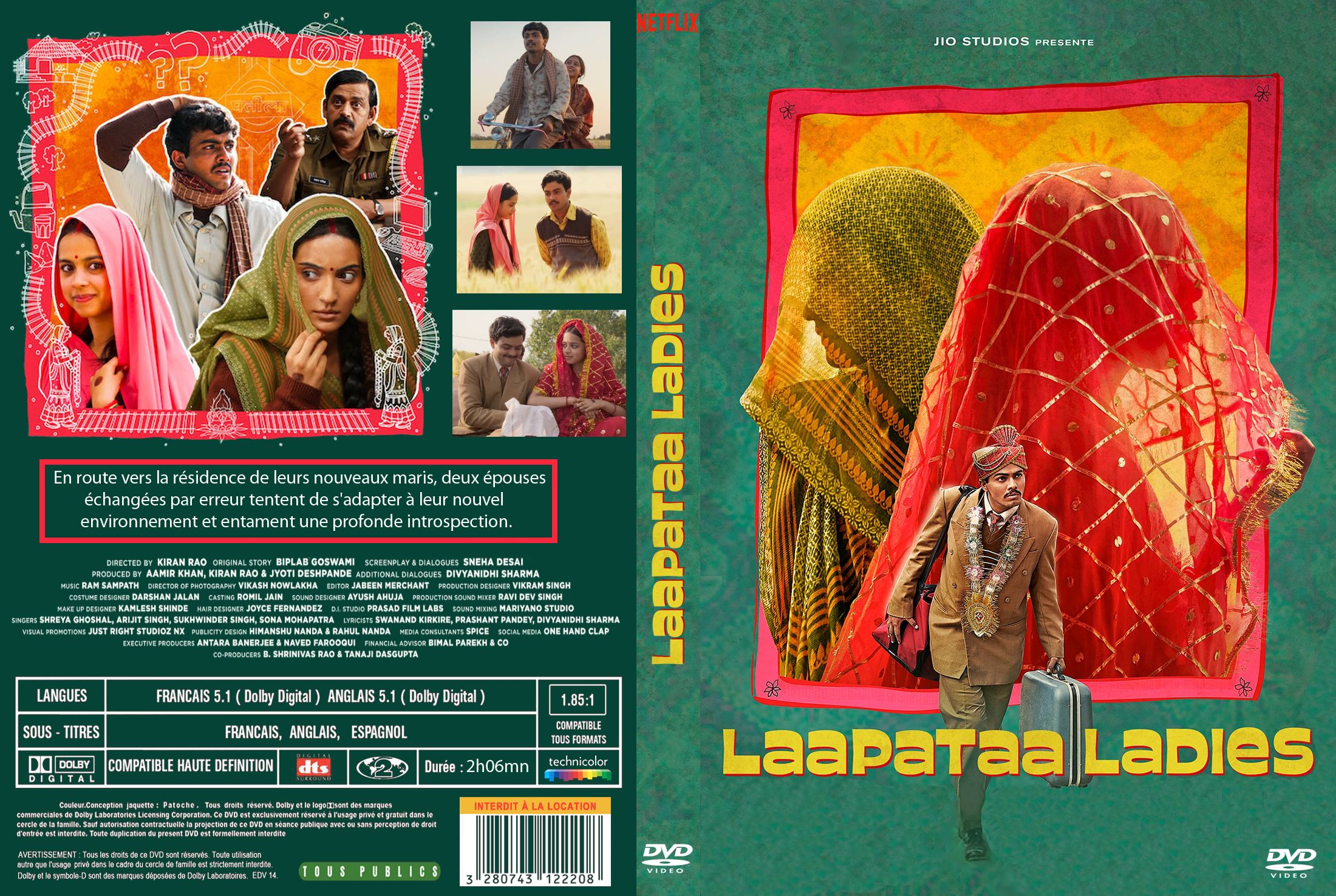 Jaquette DVD Laapataa ladies custom