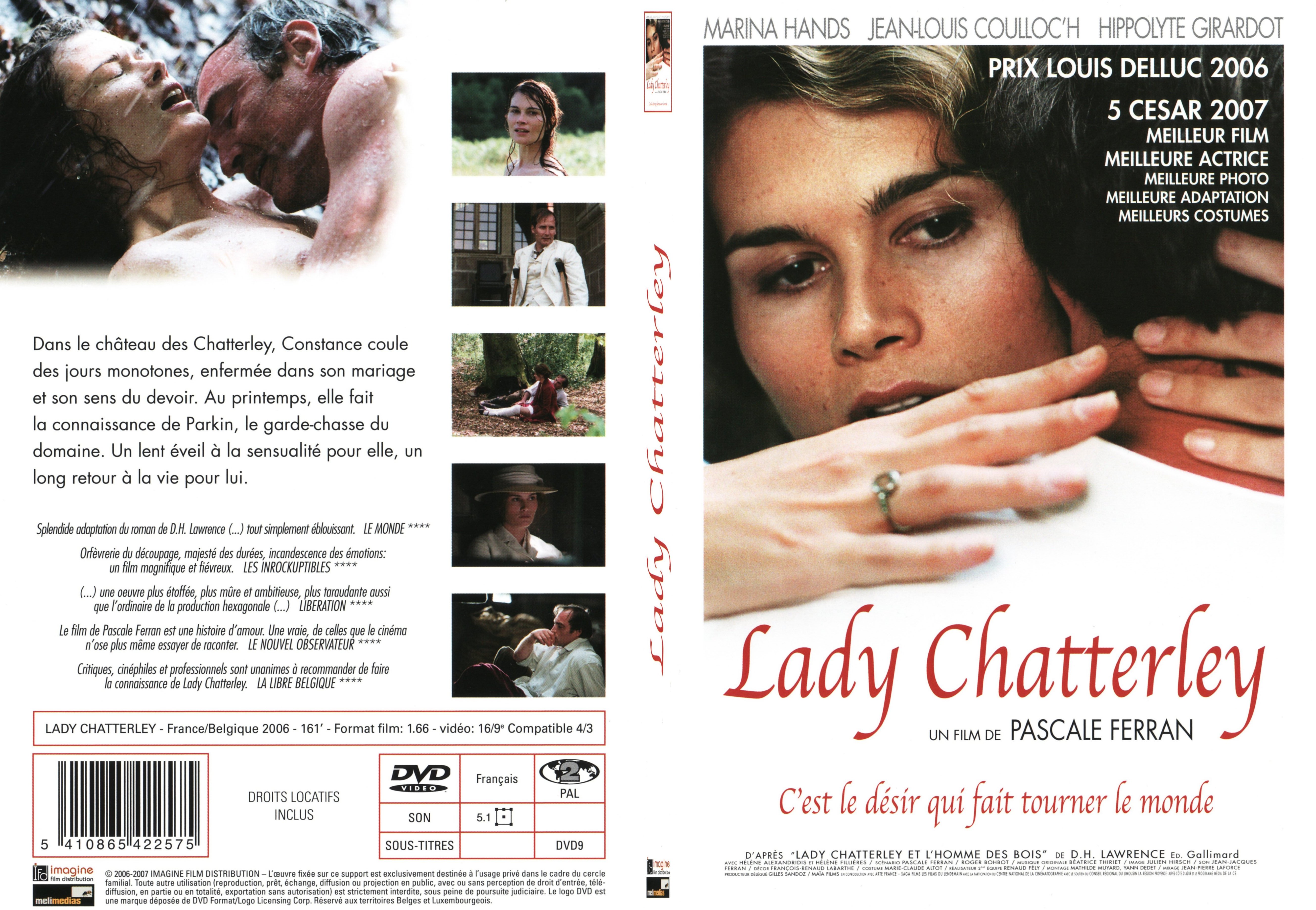Jaquette DVD Lady Chatterley - SLIM
