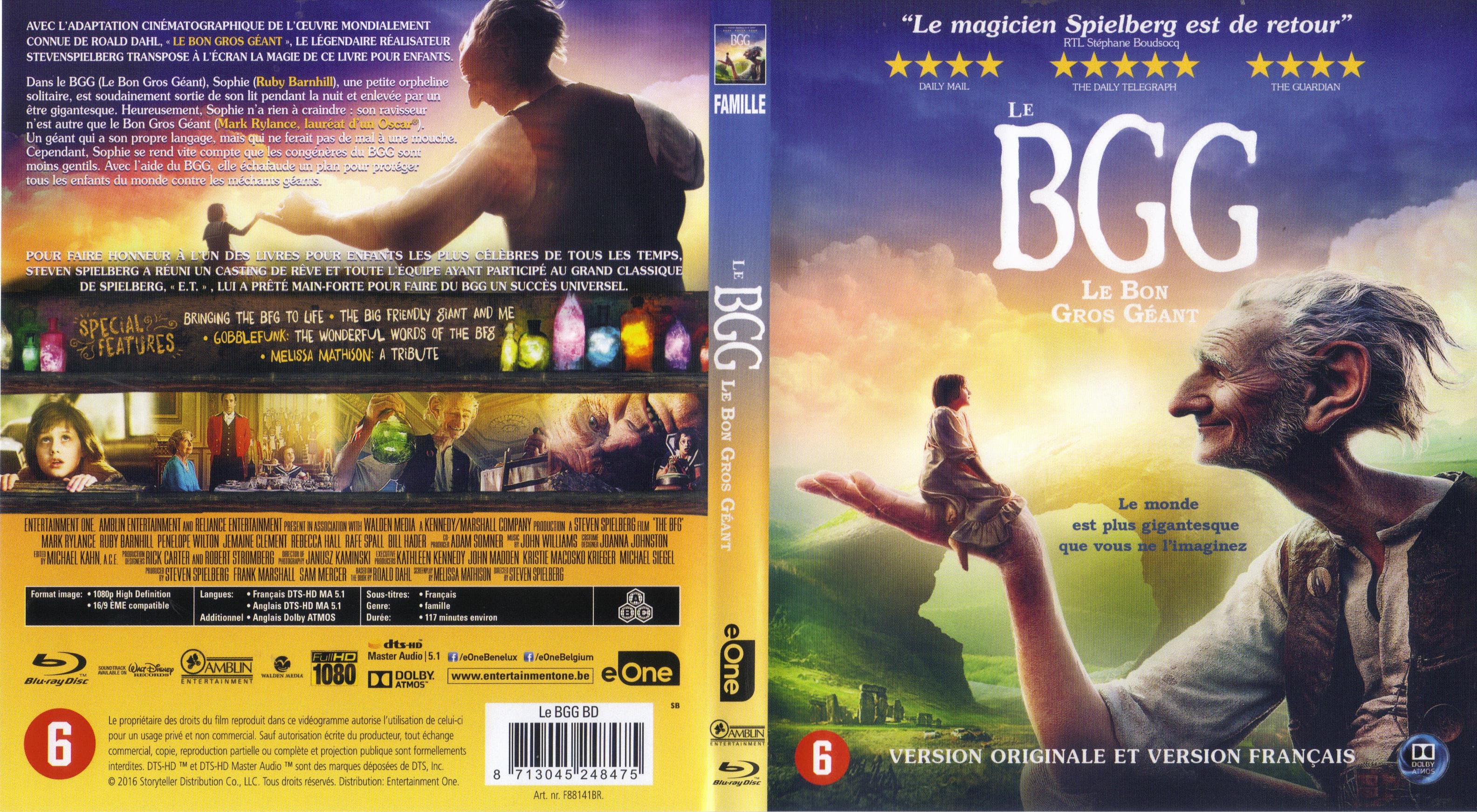 Jaquette Dvd De Le Bgg Le Bon Gros Géant Blu Ray Cinéma Passion