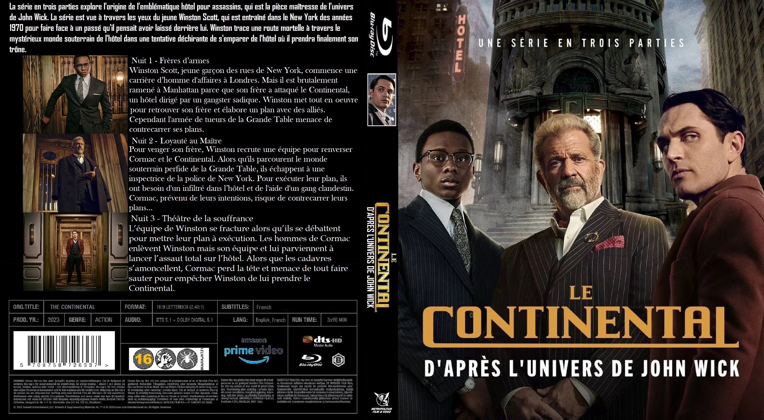 Jaquette DVD Le Continental saison 1 custom (BLU-RAY) v2