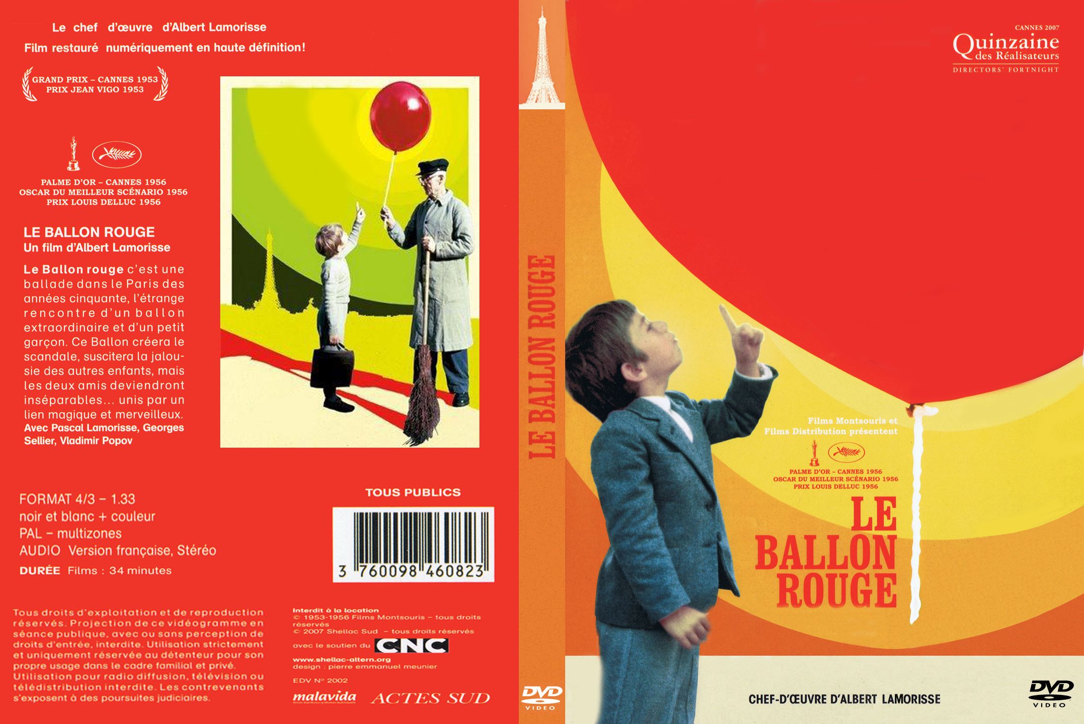 Jaquette DVD Le ballon rouge custom